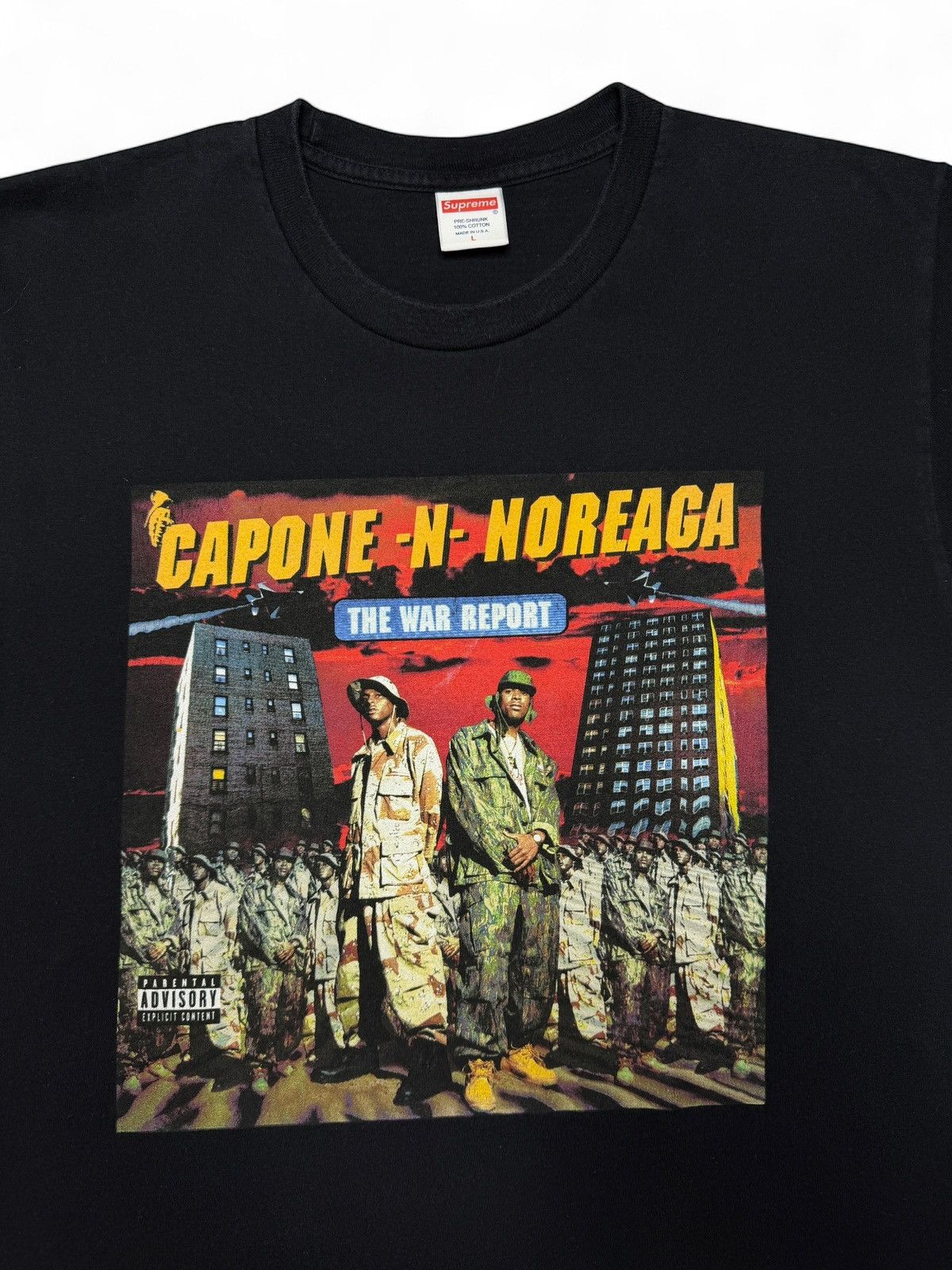 Supreme Fall/Winter 2016 Supreme Capone - N - Noreaga Rap Tee Shirt Size US L / EU 52-54 / 3 - 3 Thumbnail