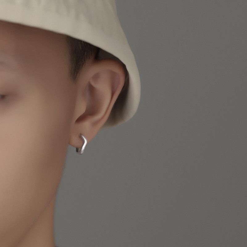 Jewelry Hip-hop Earrings One Pairs Chrome Jewelry Size ONE SIZE - 2 Thumbnail