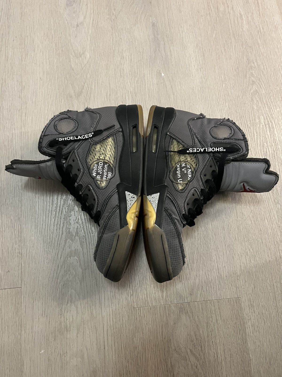 Jordan Brand × Off-White Off-White x Jordan 5 “Muslin” Size US 9 / EU 42 - 4 Thumbnail