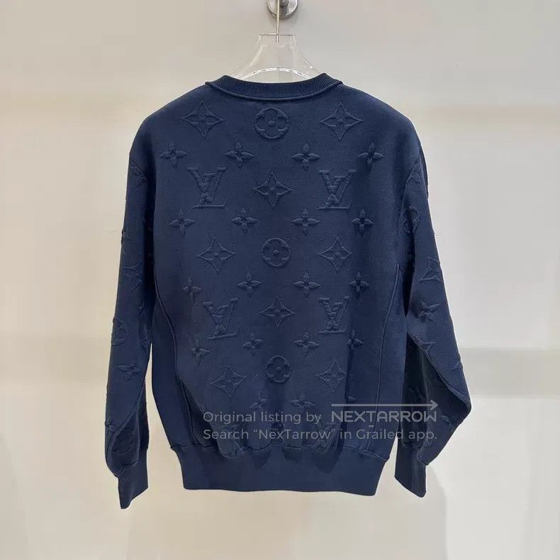 Louis Vuitton Louis Vuitton Jacquard embossed full-print sweatshirt Size US S / EU 44-46 / 1 - 5 Thumbnail