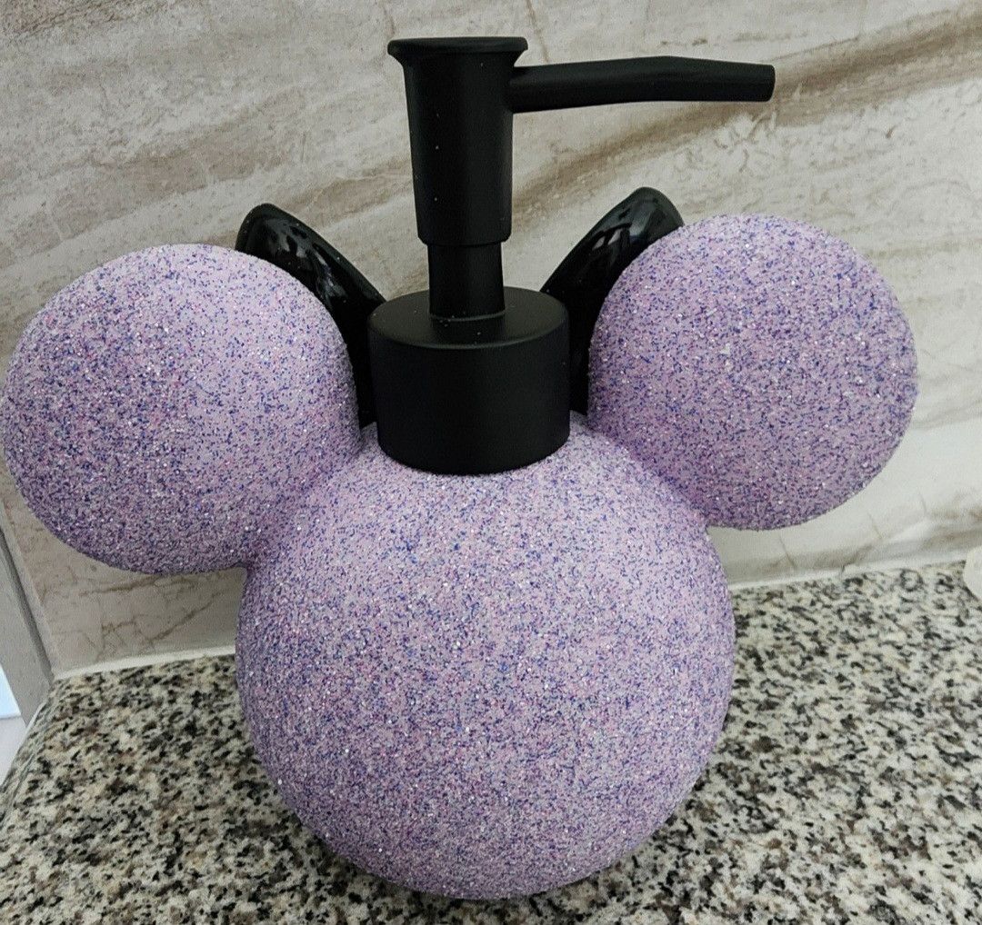 Disney NWT Disney Minnie Mouse Purple Glitter Pump Dispenser 6 Inch Size ONE SIZE - 3 Thumbnail