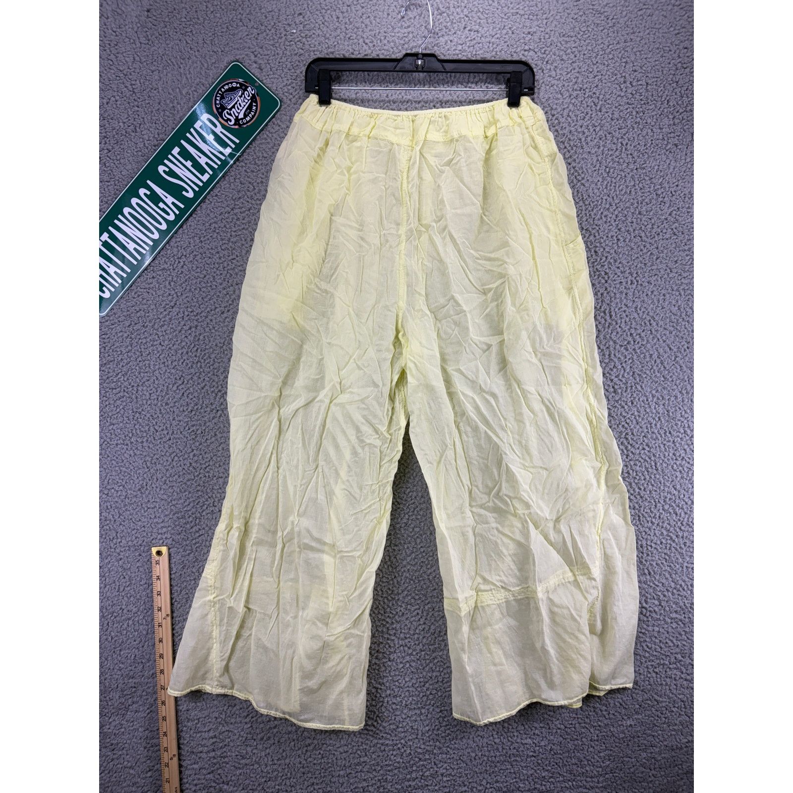 Free People Free People Wide Leg Harem Pull on Pants Womens Small Yellow Size 27" / US 4 / IT 40 - 7 Thumbnail