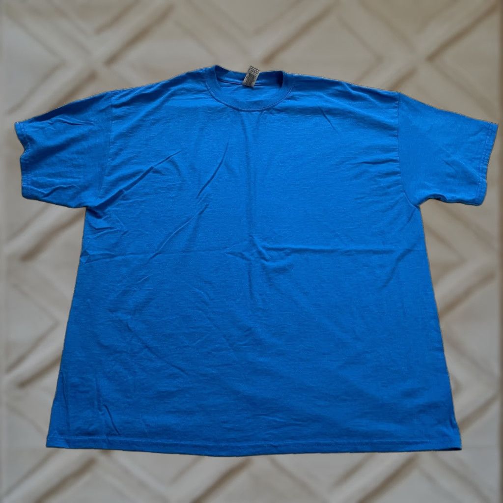 Gildan Gildan Heavy Cotton T-Shirt Mens 2XL Royal Blue Crew Neck Short Sleeve Tee Size US XXL / EU 58 / 5 - 1 Thumbnail
