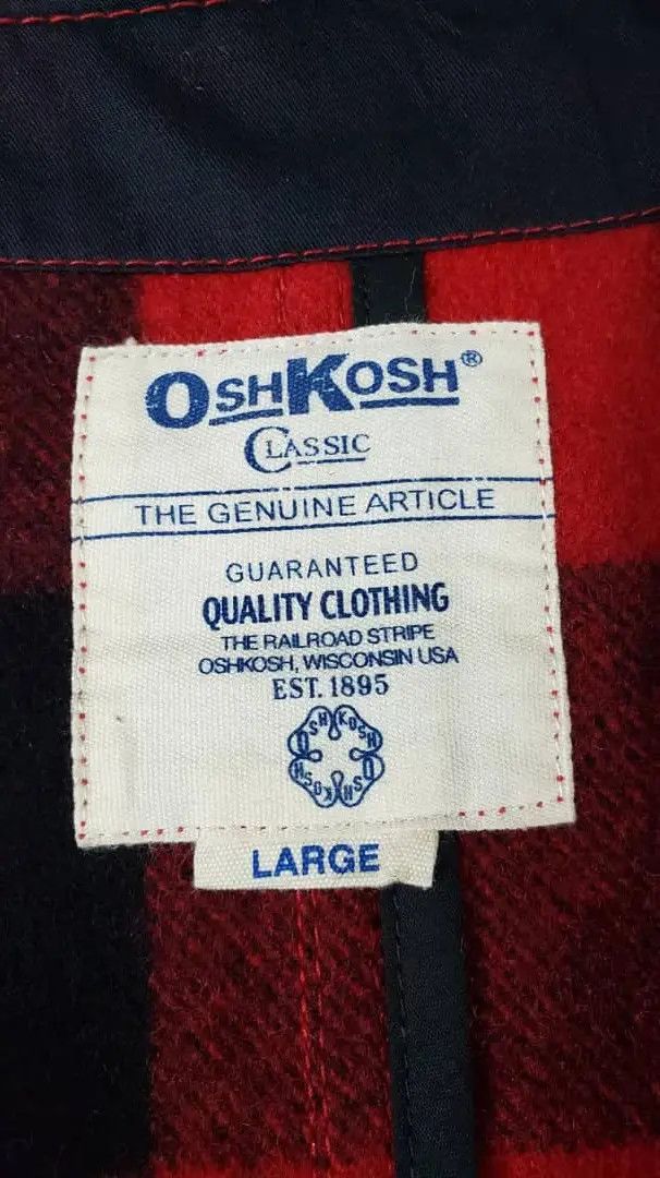 Oshkosh Vtg OshKosh Wool Vest Jacket Mackinaw Style Size US L / EU 52-54 / 3 - 6 Thumbnail
