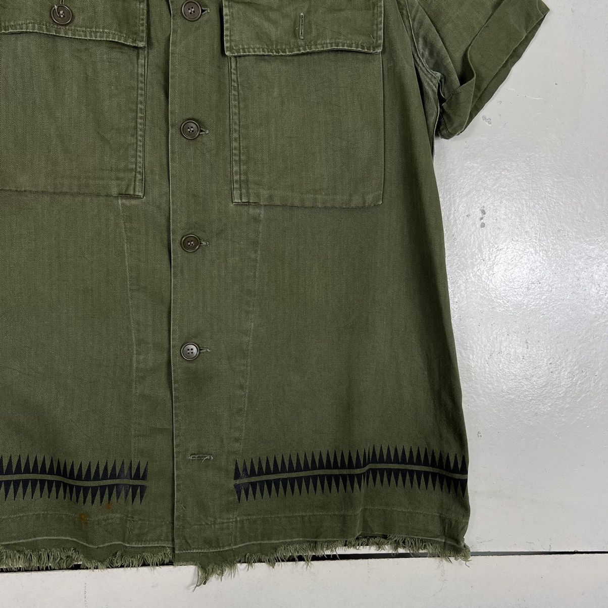 Designer × Vintage 🔥 VINTAGE REWORK Z VARGAS HBT MILITARY SHIRTS JACKET Size US M / EU 48-50 / 2 - 6 Thumbnail