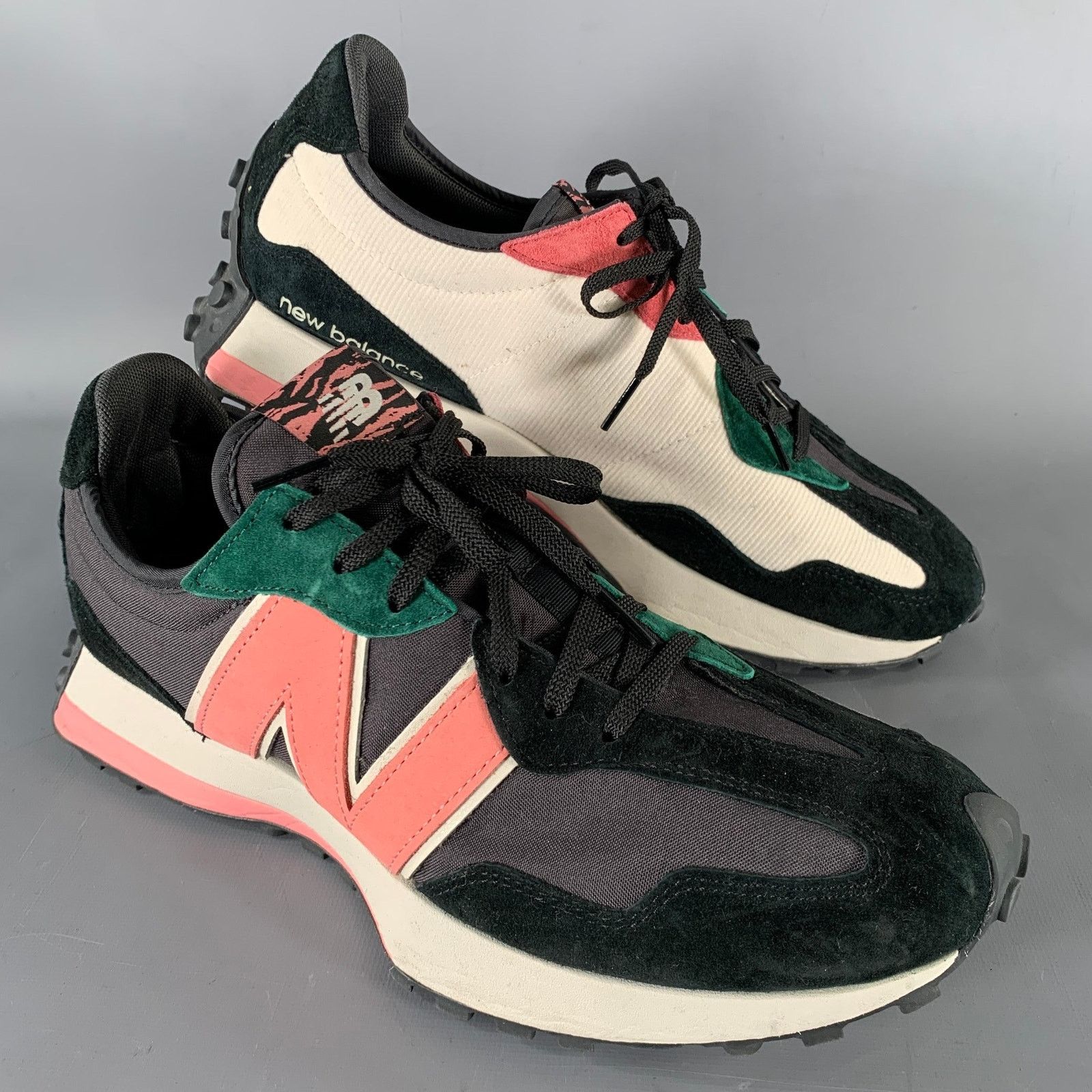 New Balance NEW BALANCE 327 Size 12 Black Cream & Pink Runner Sneakers Size US 12 / EU 45 - 1 Thumbnail