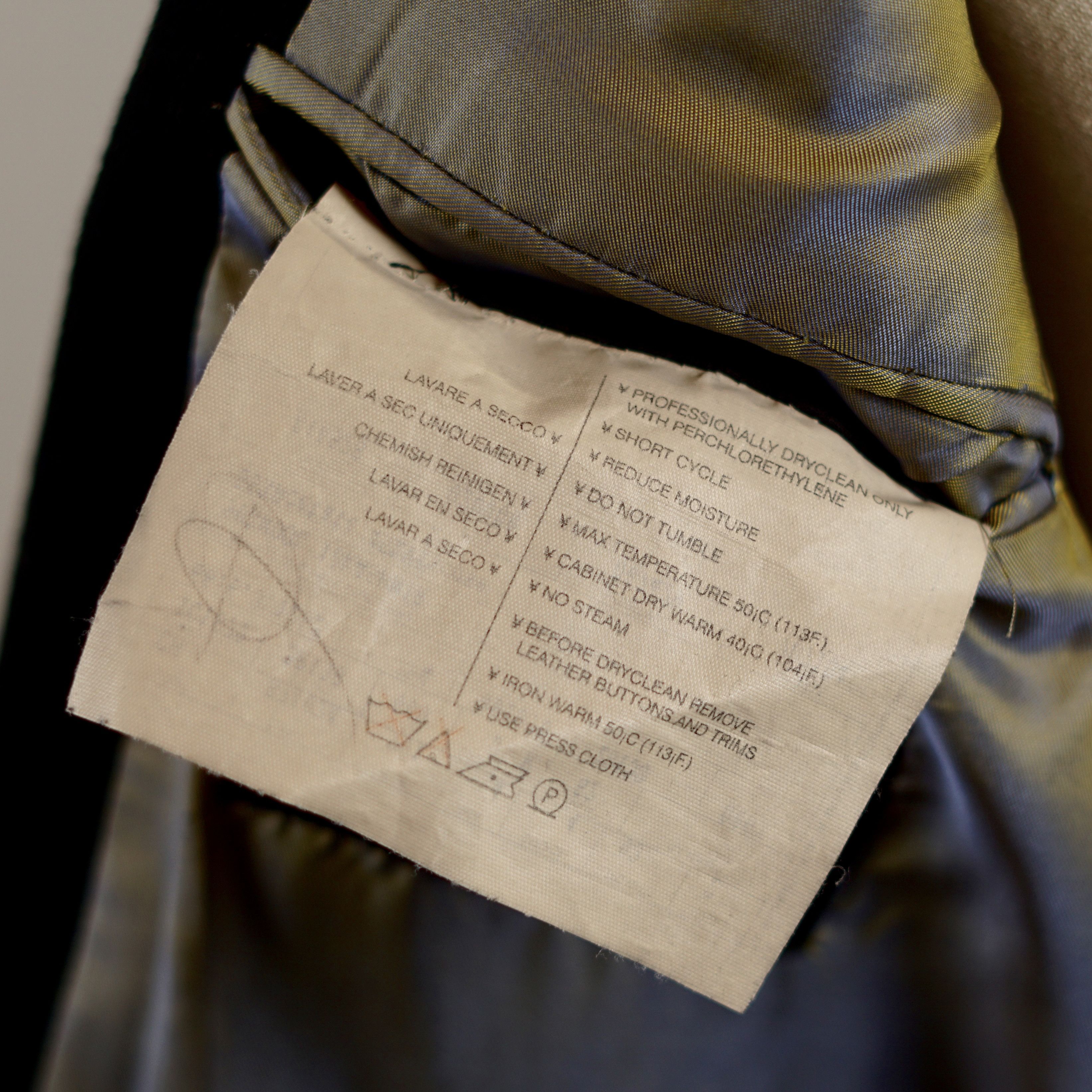 Versace Wool Cashmere Zip-Front Blazer Size 52R - 15 Thumbnail