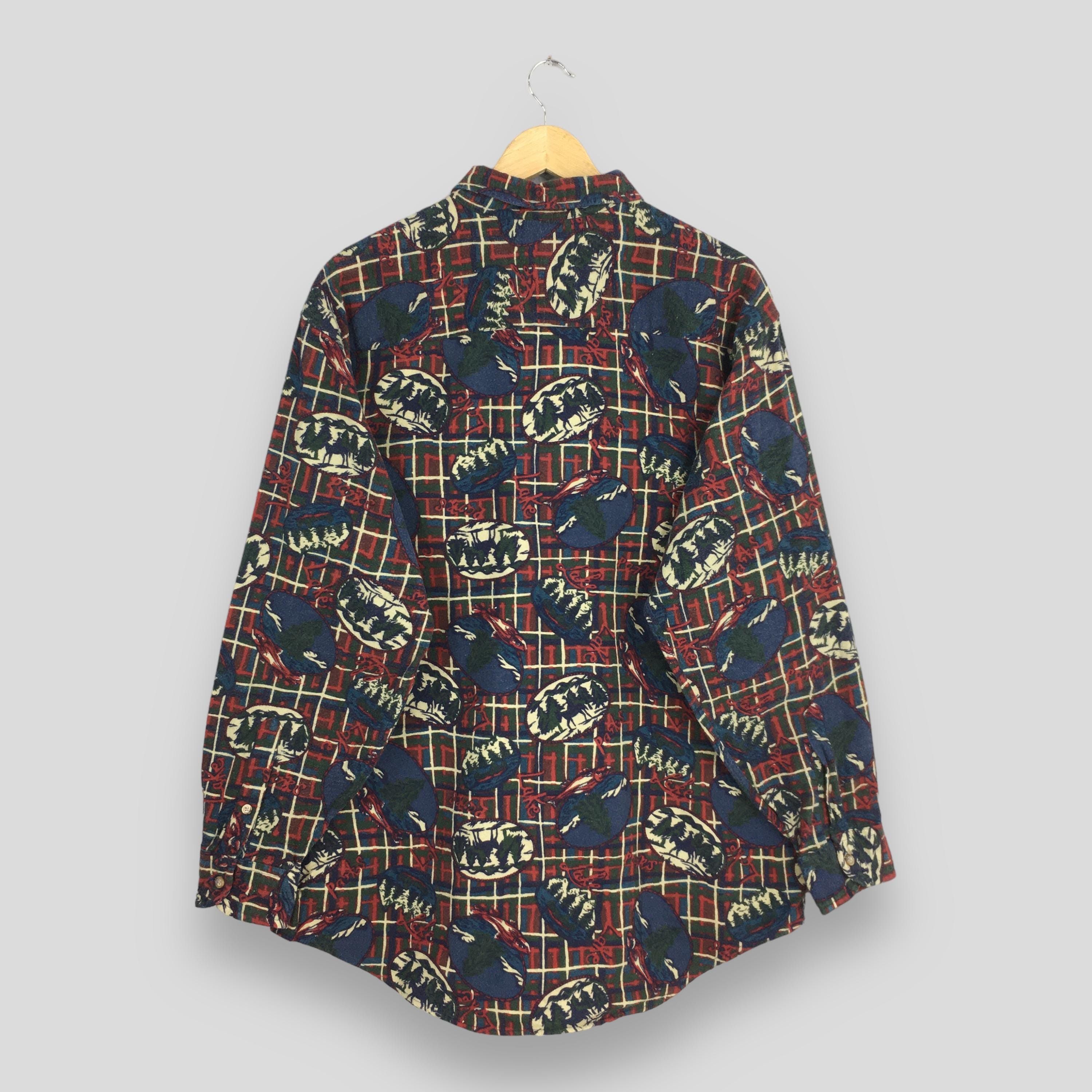 Vintage 1990's The Arrow Company Pop Art Flannel Shirt Medium Size US M / EU 48-50 / 2 - 6 Thumbnail