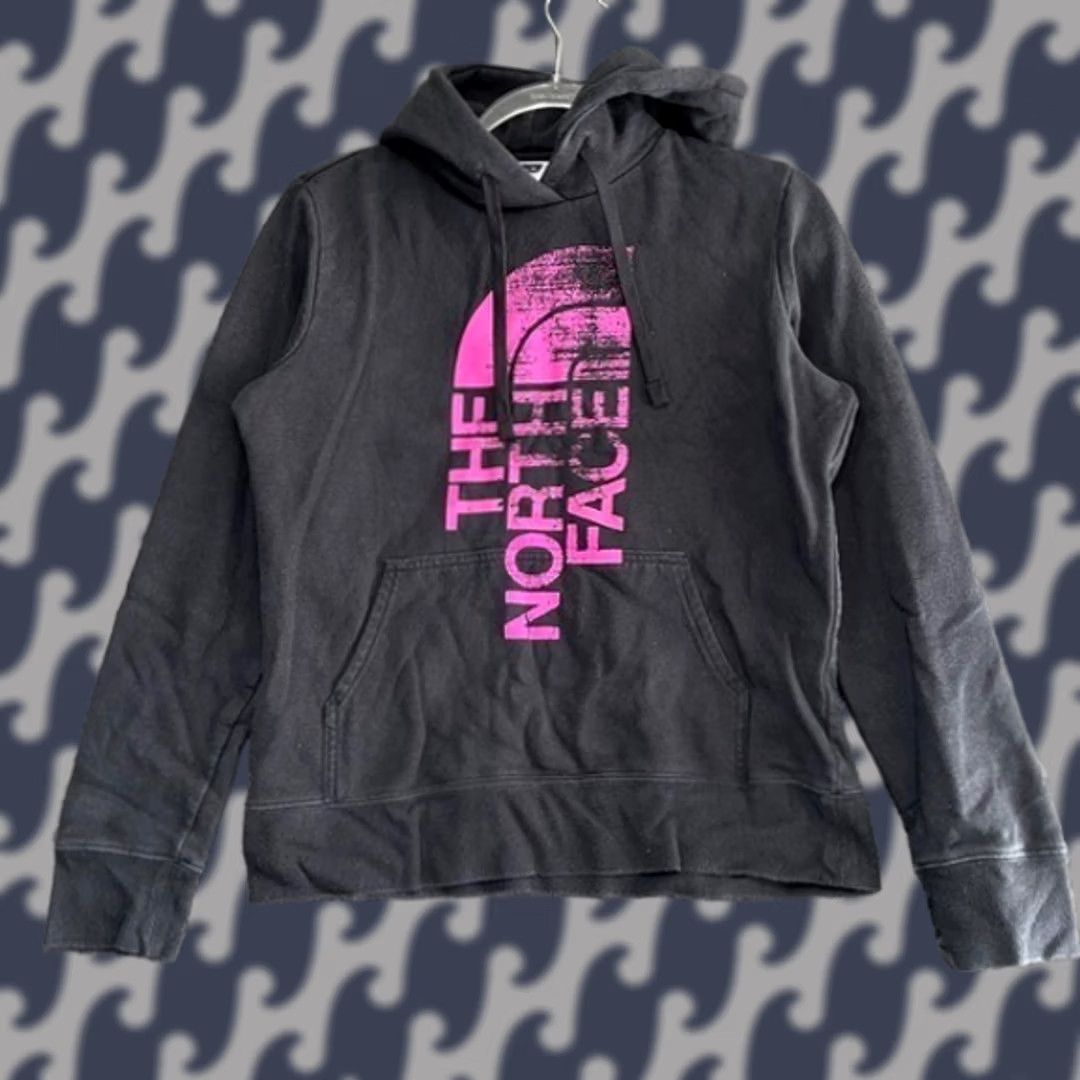 The North Face The North Face Womens Black Pink Big Logo Pullover Hoodie Sweatshirt M Size M / US 6-8 / IT 42-44 - 1 Thumbnail
