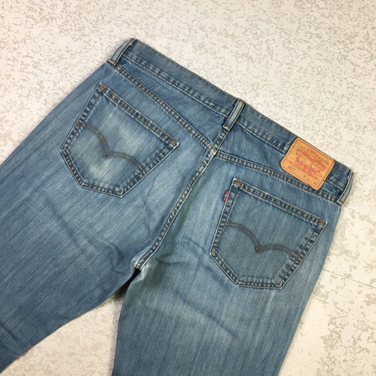 Levi's × Levi's Vintage Clothing × Vintage Levis 559 Washed Blue Vintage Style Jeans Size US 36 / EU 52 - 6 Thumbnail