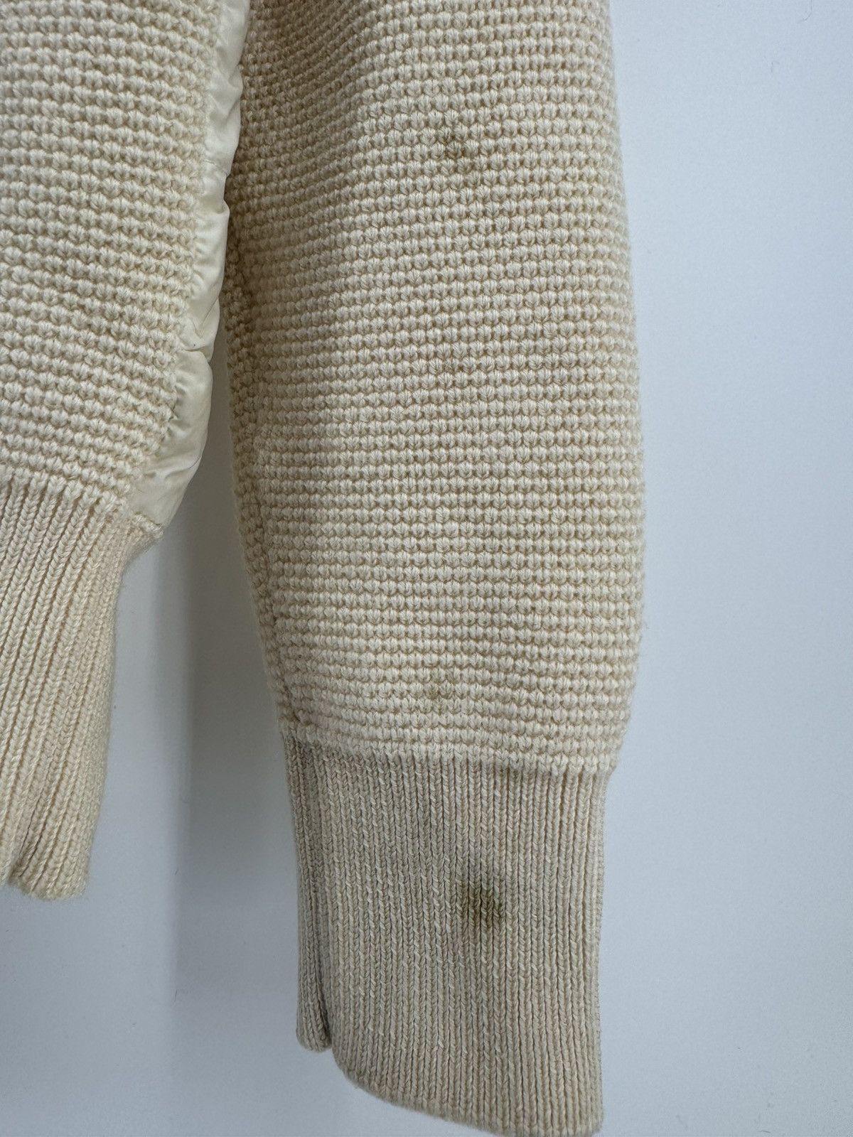 Moncler MONCLER MAGLIONE TRICOT ALLA COREANA knit x nylon cardigan M Size M / US 6-8 / IT 42-44 - 8 Thumbnail