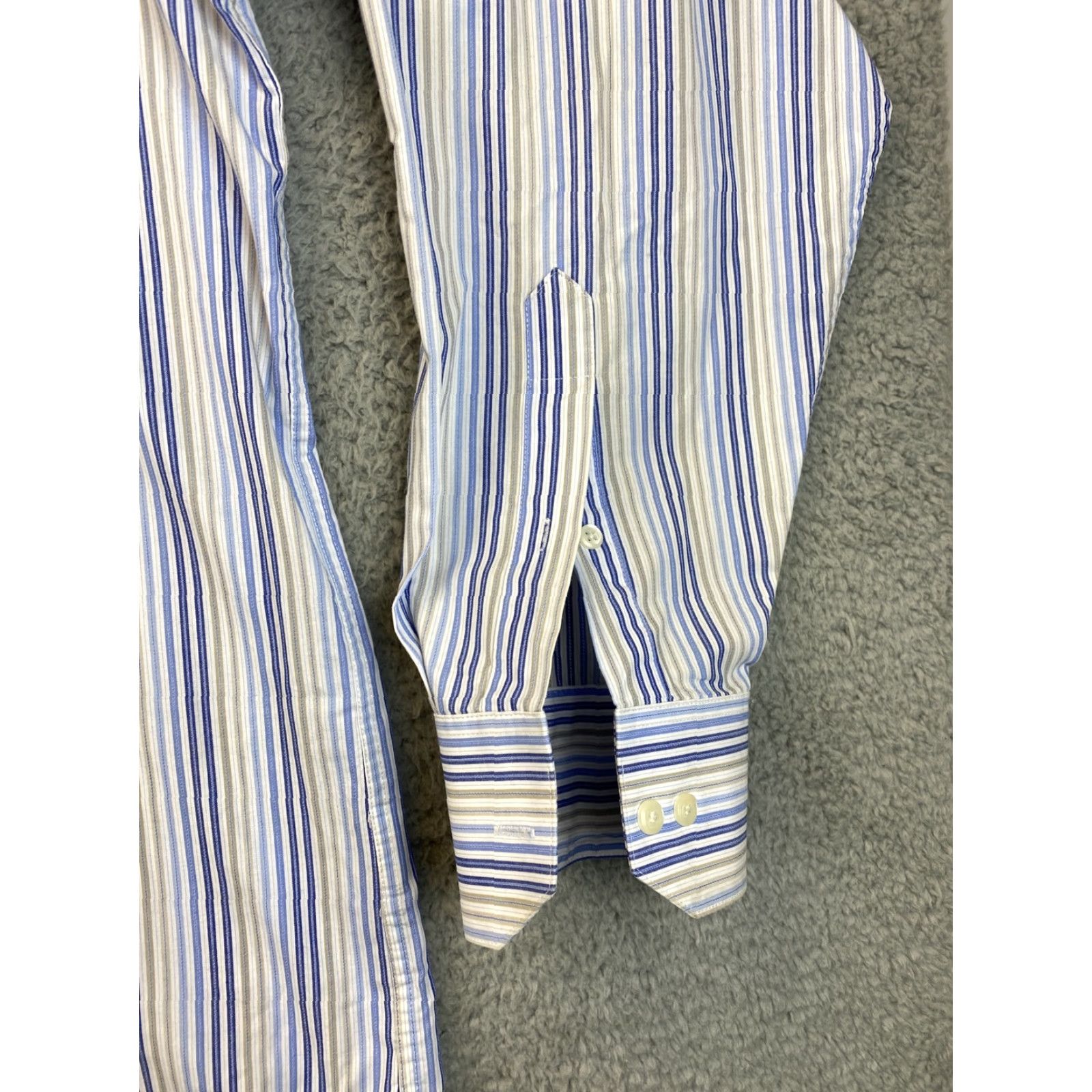 Arrow ARROW Men's Dress Shirt Classic Fit Spread Collar Long Sleeve Striped  Multicolor Size M | Grailed