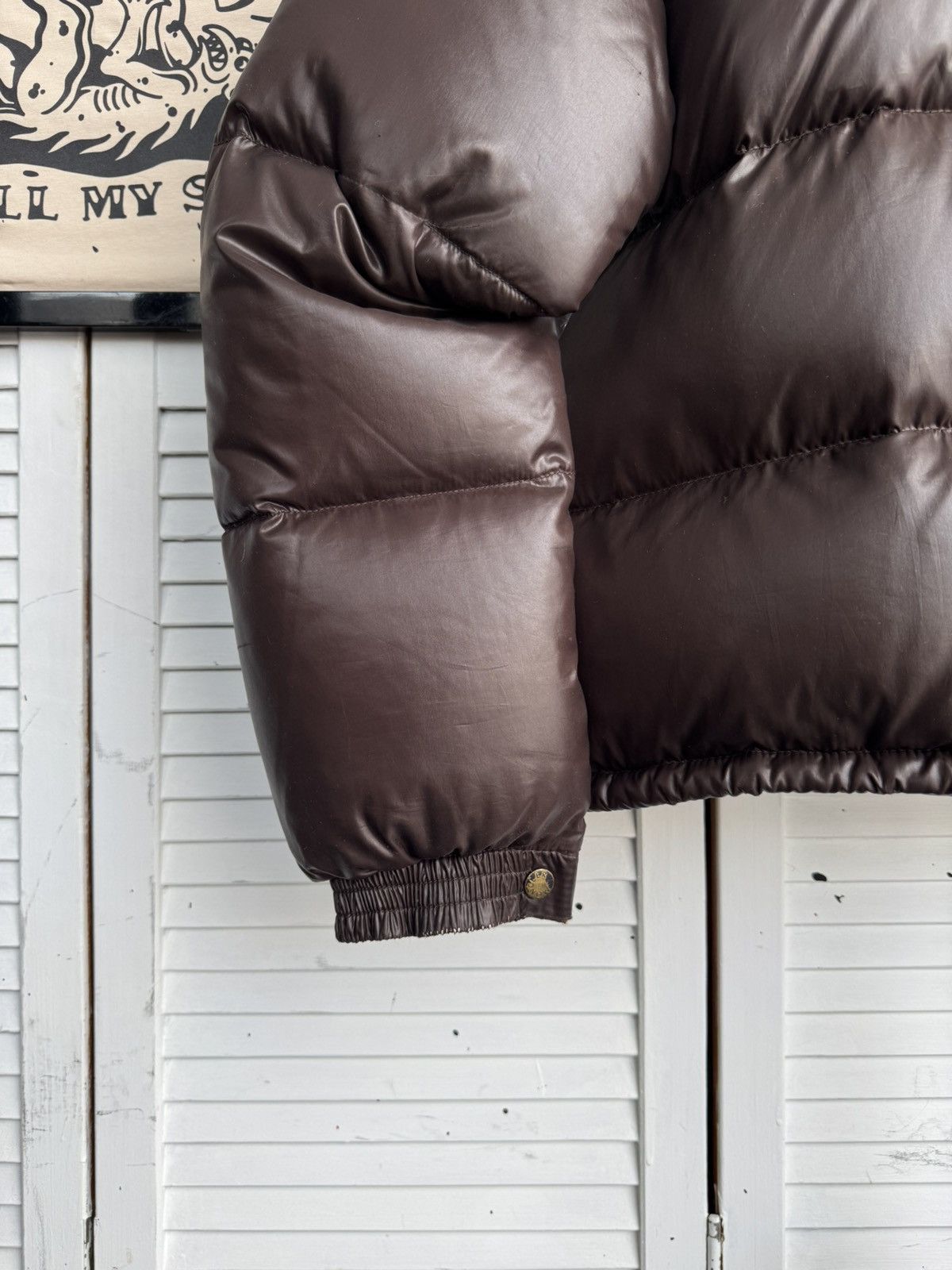 Moncler Moncler Maya Chocolate Brown Glossy Down Puffer Jacket Size US XL / EU 56 / 4 - 20 Thumbnail