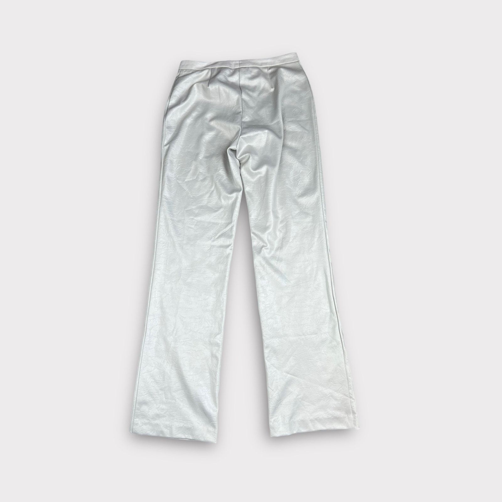 Express Express | Vintage Y2K Bootcut Coated Textured Pants | NWT Size 27" / US 4 / IT 40 - 2 Thumbnail
