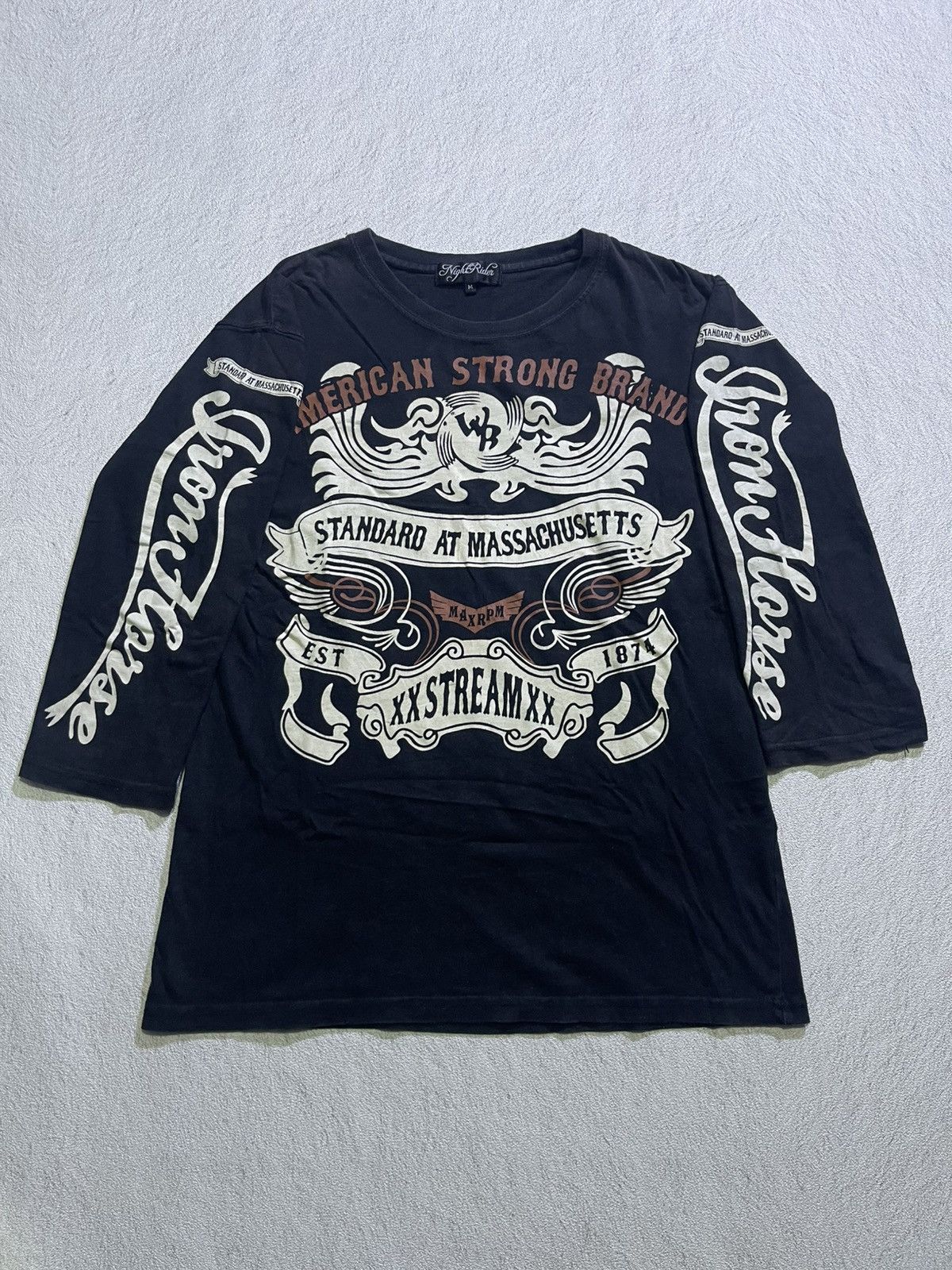 Y2K NIGHT RIDER long tshirt vintage style