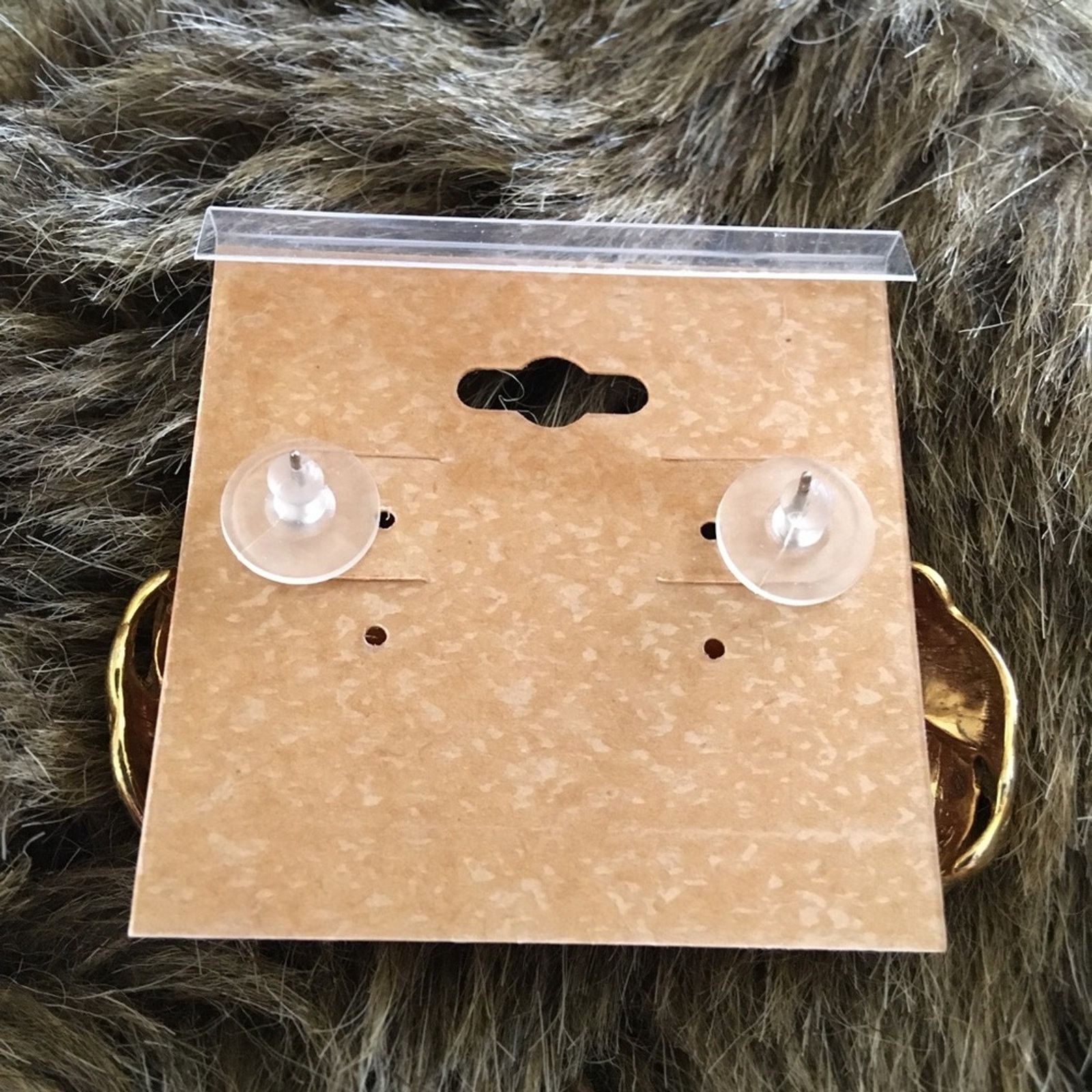 Vintage Vintage gold tone large statement pierced earrings Size ONE SIZE - 5 Thumbnail