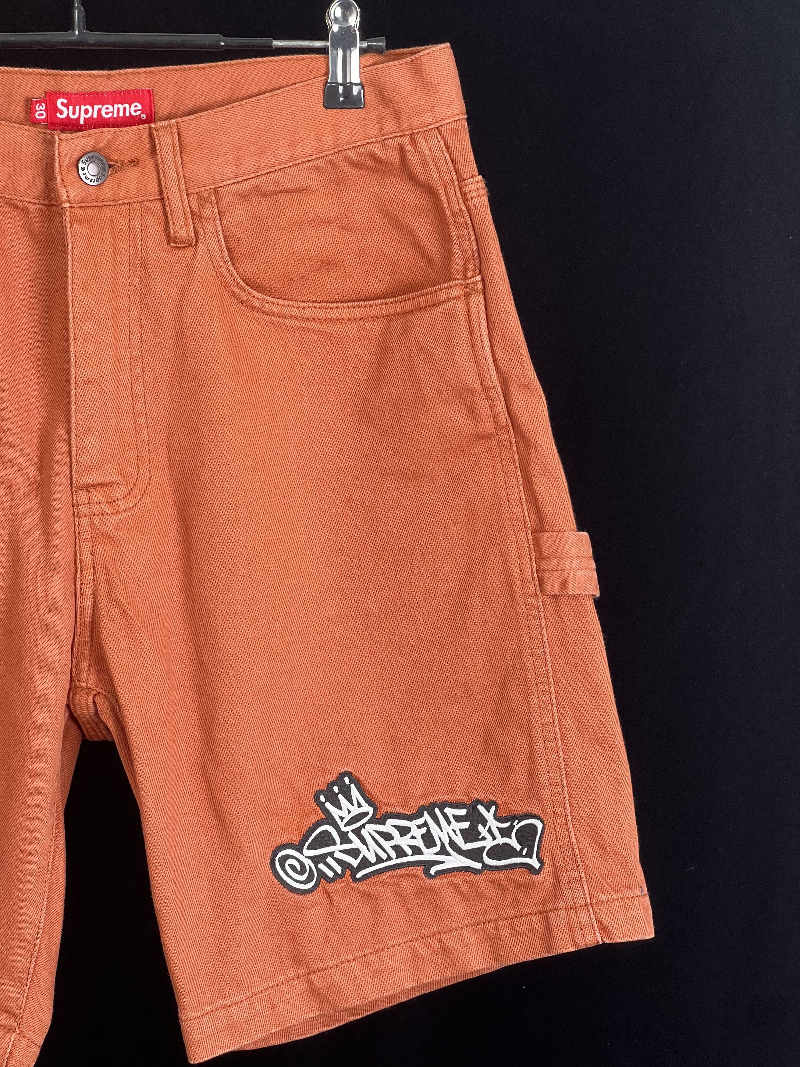 Supreme Brand New HANDSTYLE DENIM PAINTER SHORT SS21 Size US 30 / EU 46 - 2 Thumbnail