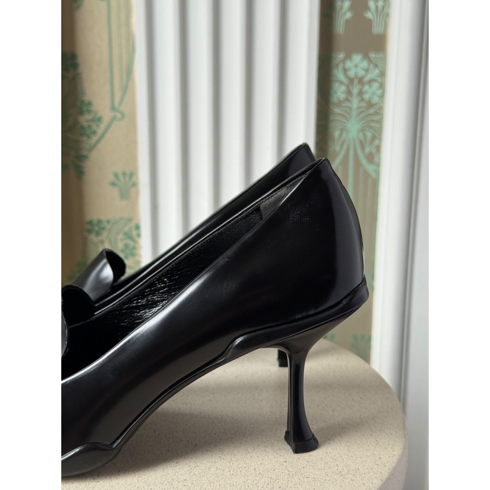 Prada 2000 Prada Black Square Toe Patent Leather Loafers Heels 41 Size US 10 / IT 40 - 6 Thumbnail