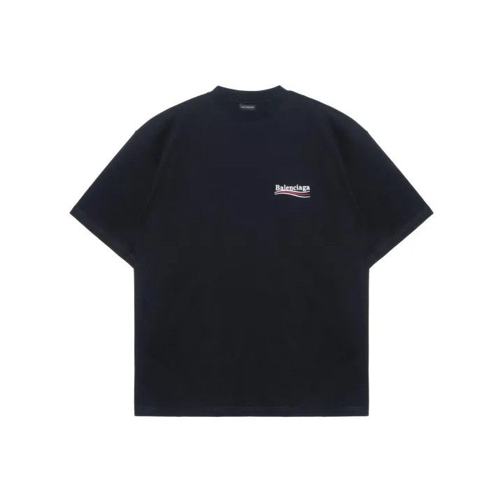 Balenciaga Black Short Sleeve T-Shirt with Logo