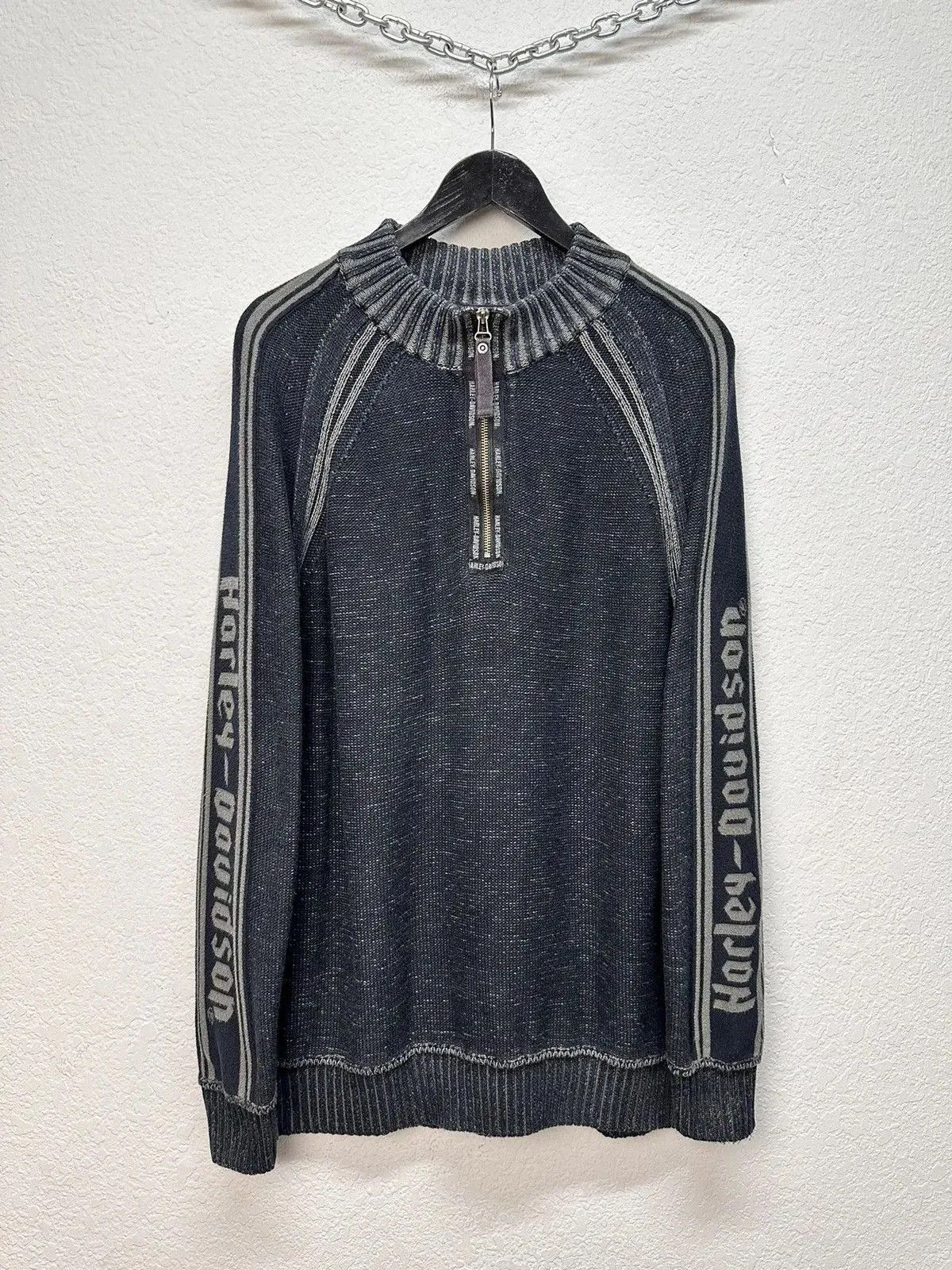 Harley Davidson Y2k Avatngarde Sweater Distressed Harley Davidson Japanese Size US L / EU 52-54 / 3 - 2 Thumbnail
