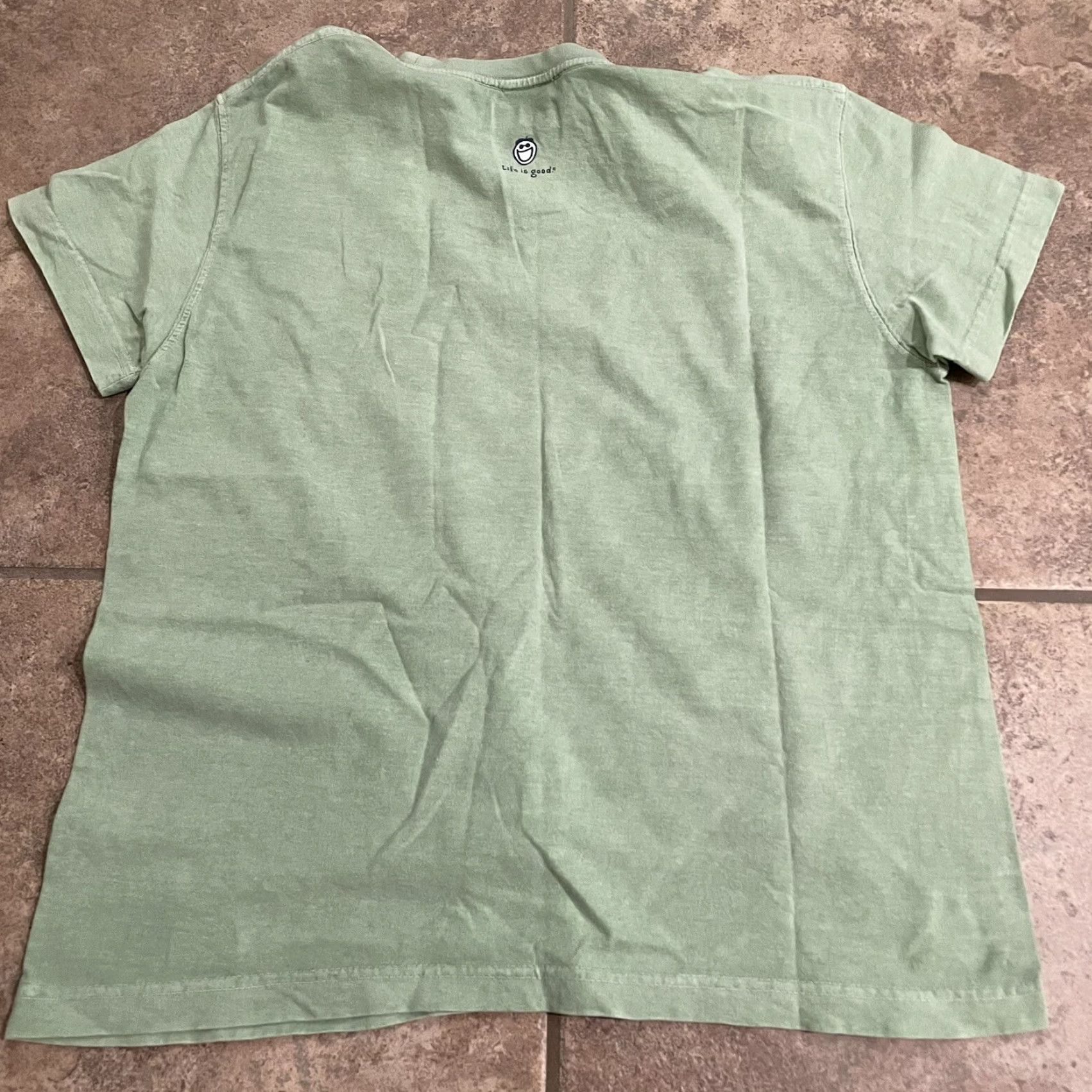 Life is Good LIFE IS GOOD Green Graphic Tee Women's Medium 100% Cotton Casual T-Shirt Size M / US 6-8 / IT 42-44 - 5 Thumbnail