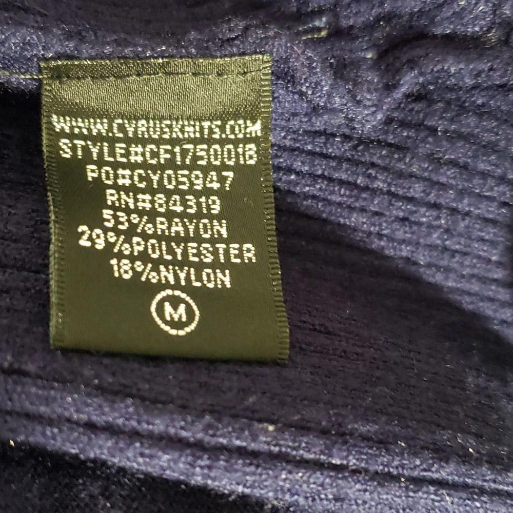 Caruso CT789 Cyrus Ladies Navy Long Sleeve Scoop Neck Sweater M Size M / US 6-8 / IT 42-44 - 4 Thumbnail