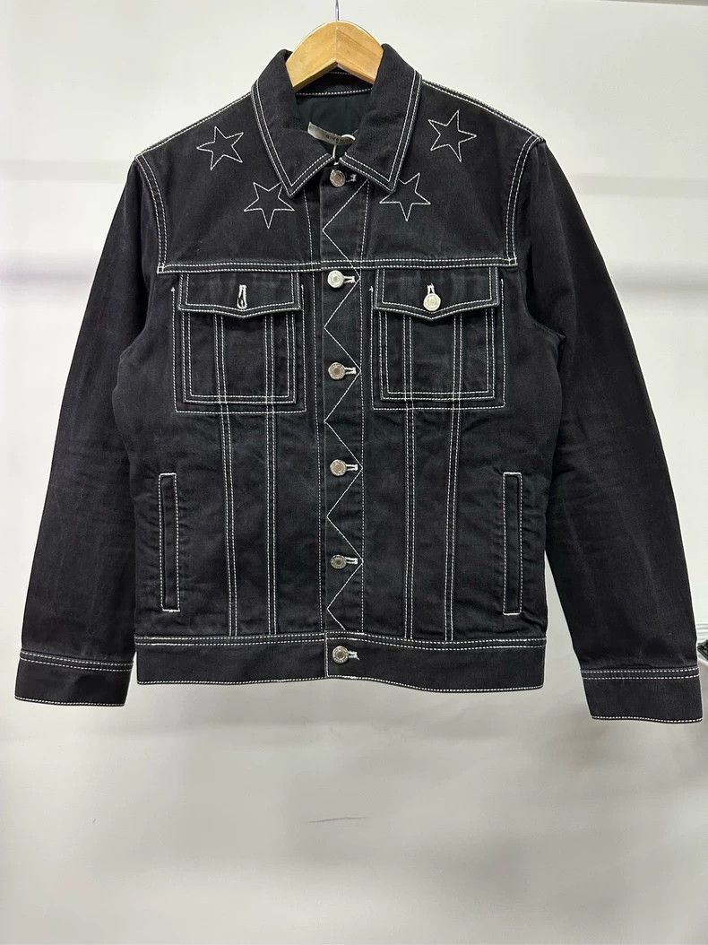 Givenchy Givenchy Collar Five-Star Embroidered Denim Jacket Size US M / EU 48-50 / 2 - 1 Thumbnail