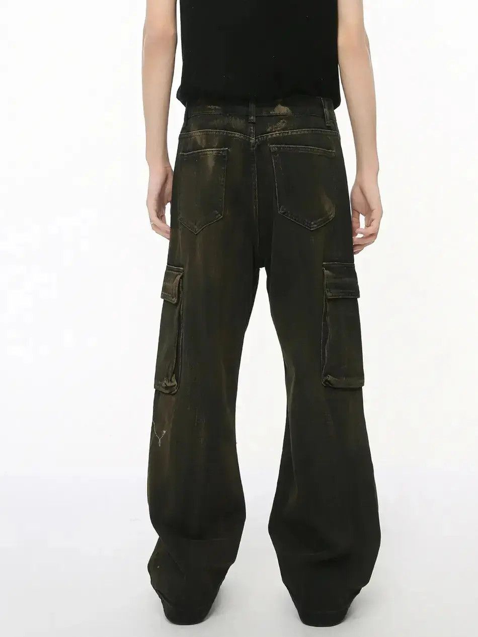 Japanese Brand Retro loose wide leg pocket jeans Size US 32 / EU 48 - 6 Thumbnail