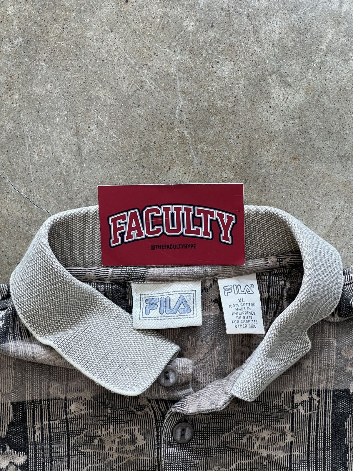 Fila × Vintage Vintage Fila Leaf Plaid Polo Collared Shirt XL Size US XL / EU 56 / 4 - 3 Thumbnail
