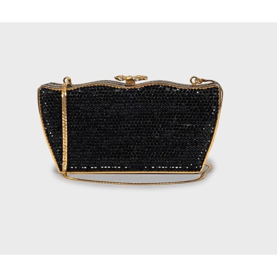 Judith Leiber Judith Leiber Black Crystal-Embellished Evening Bag Size ONE SIZE - 1 Thumbnail