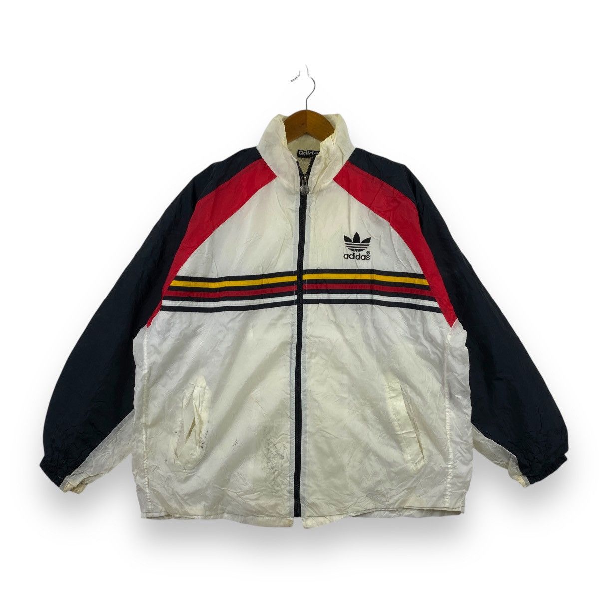 Adidas Vintage 90’ ADIDAS ORIGINALS Retro Germany Windbreaker Size US M / EU 48-50 / 2 - 1 Thumbnail