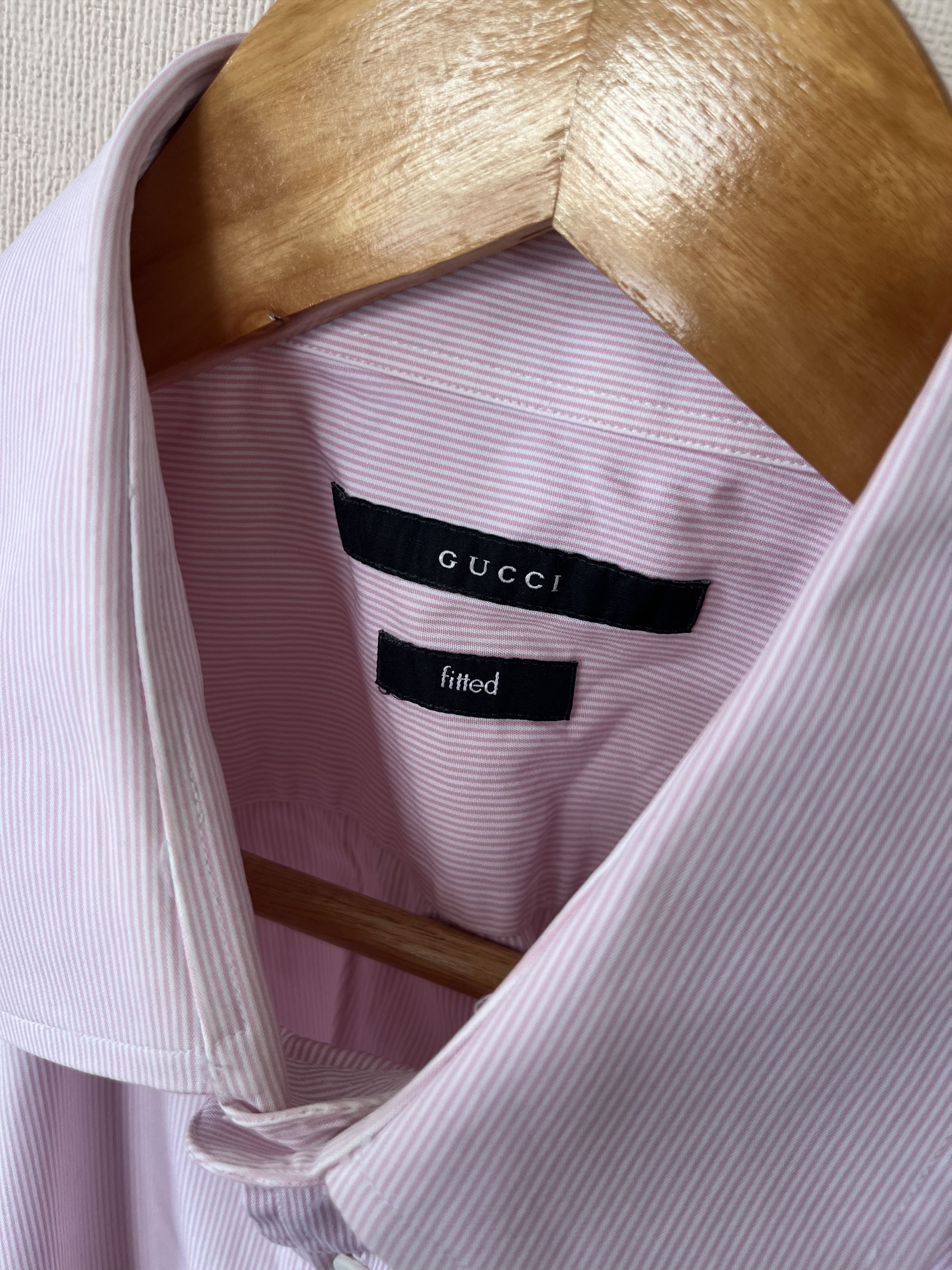 Gucci Gucci Men’s Fitted Striped Button Up Long Sleeve Shirt Size US XL / EU 56 / 4 - 11 Thumbnail