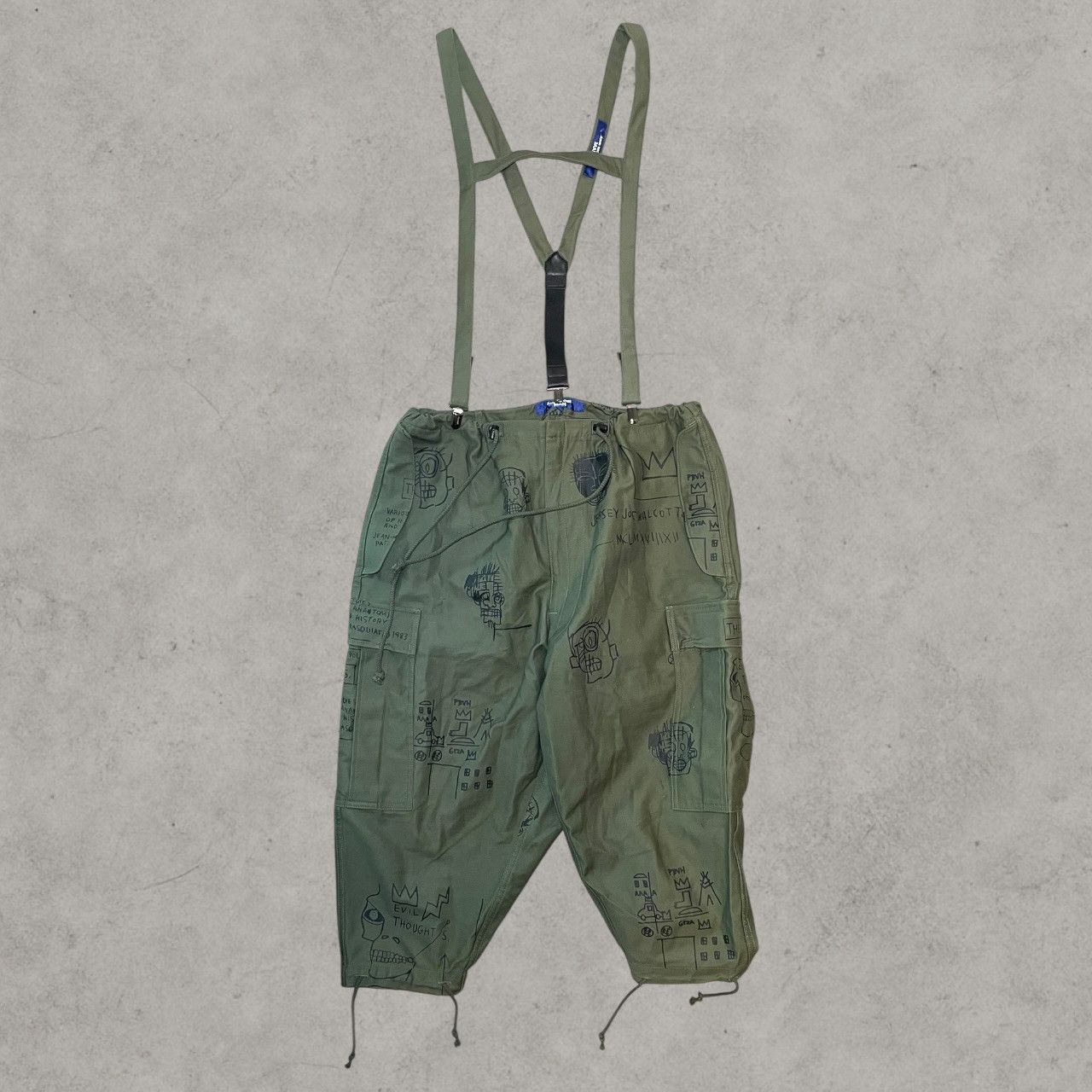 Junya Watanabe AW22 Junya Watanabe x Basquiat Cargo Cropped Pants Sz M Size US 32 / EU 48 - 2 Thumbnail