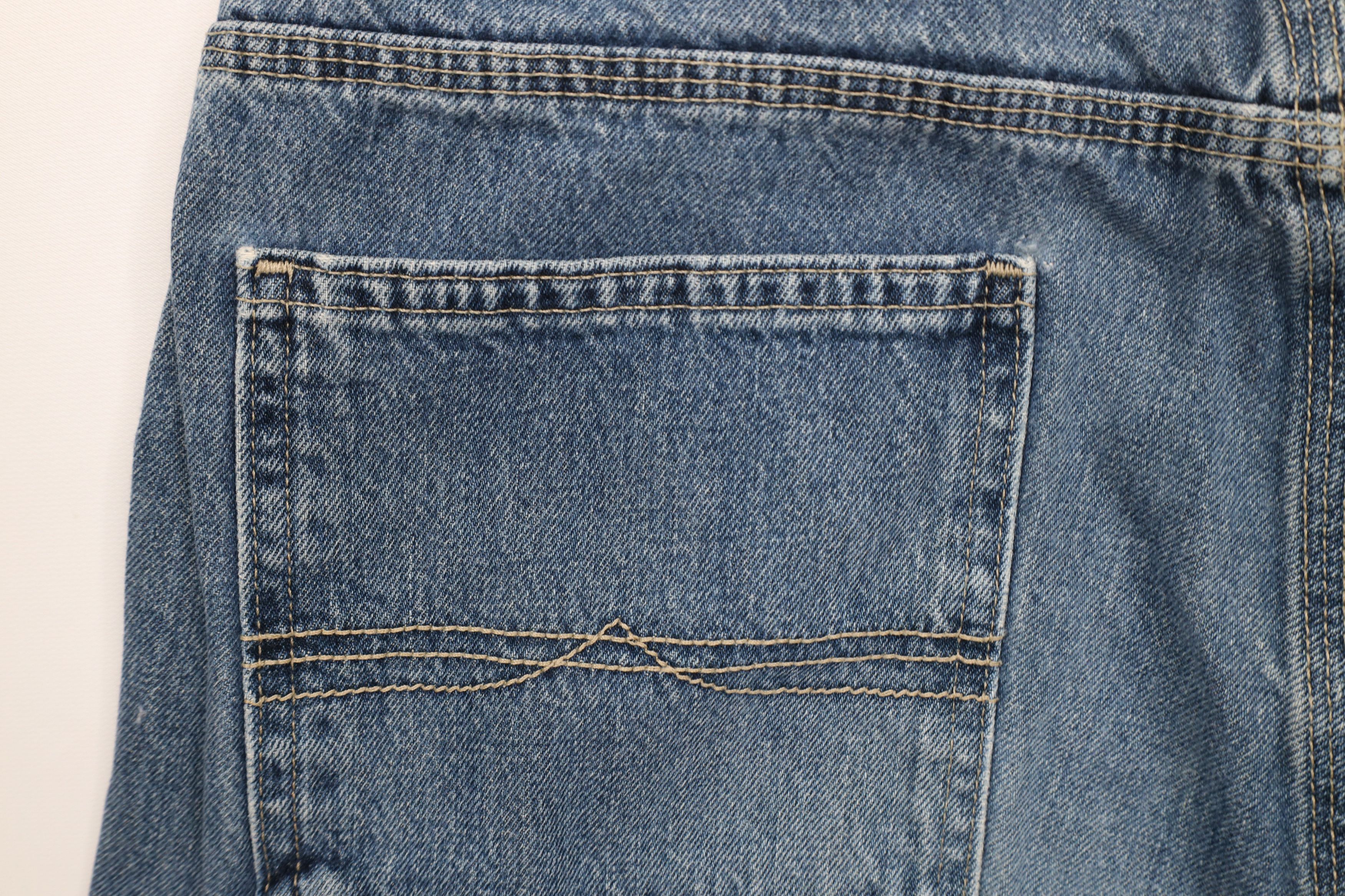 Vintage Vintage 90s Streetwear Wide Leg Carpenter Denim Jeans Blue Size US 34 / EU 50 - 14 Thumbnail