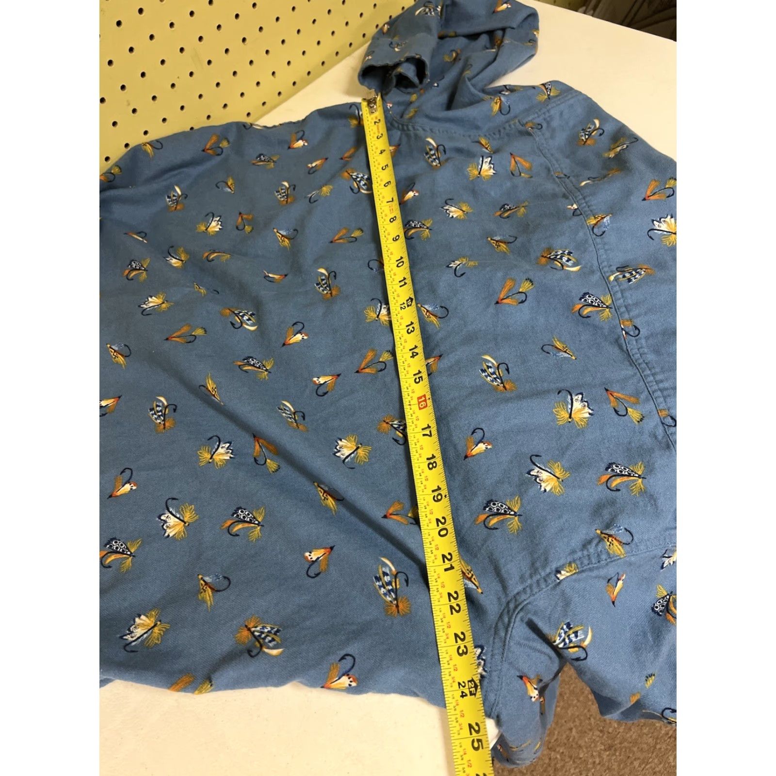 Vintage Ocean & Coast Shirt Blue Long Sleeve XL Men’s Button Front Fishing Print Classic Fit Size US XL / EU 56 / 4 - 4 Thumbnail