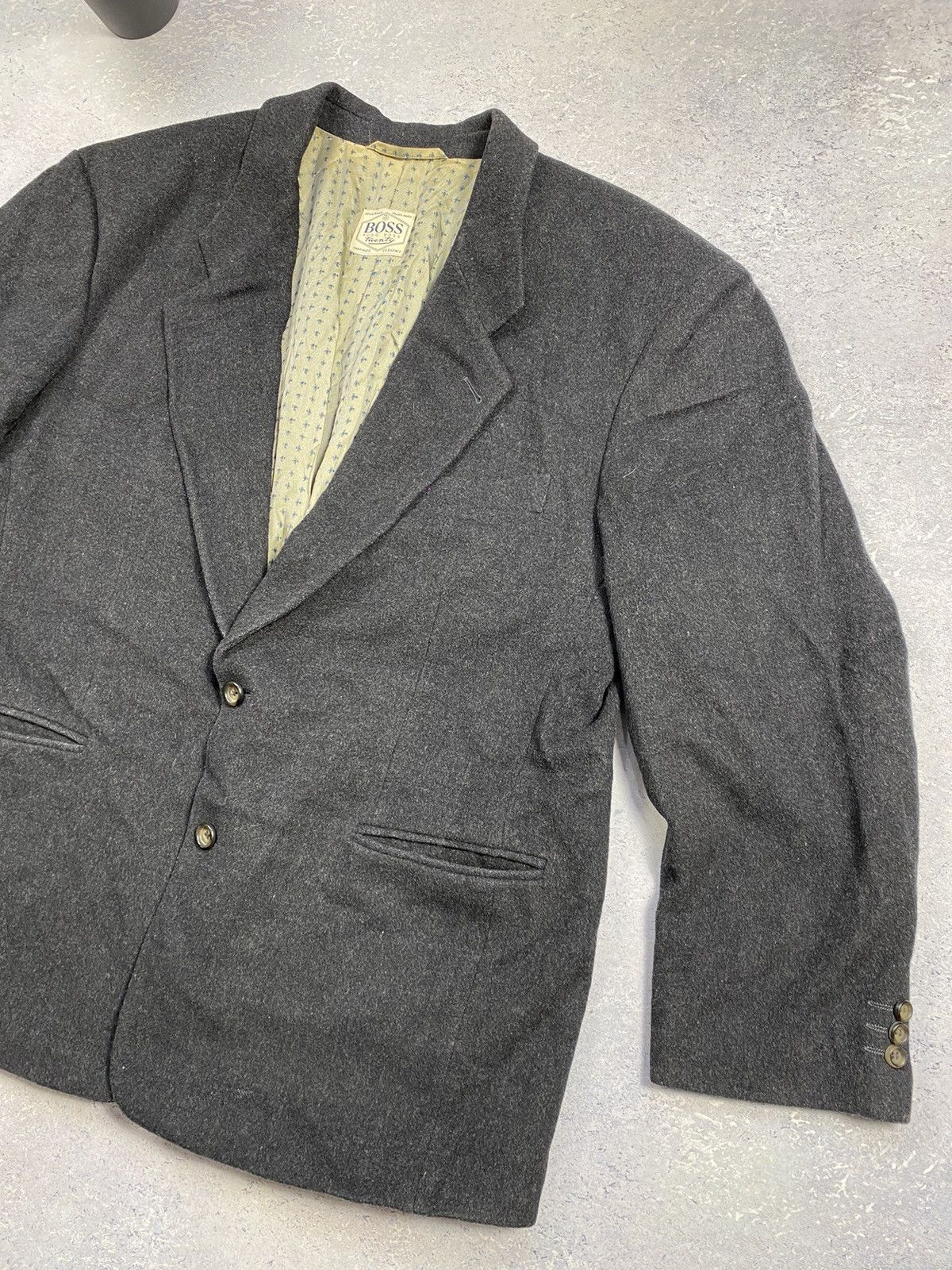 Hugo Vintage Hugo Boss Cashmere-Wool Blazer Jacket Size US XL / EU 56 / 4 - 7 Thumbnail