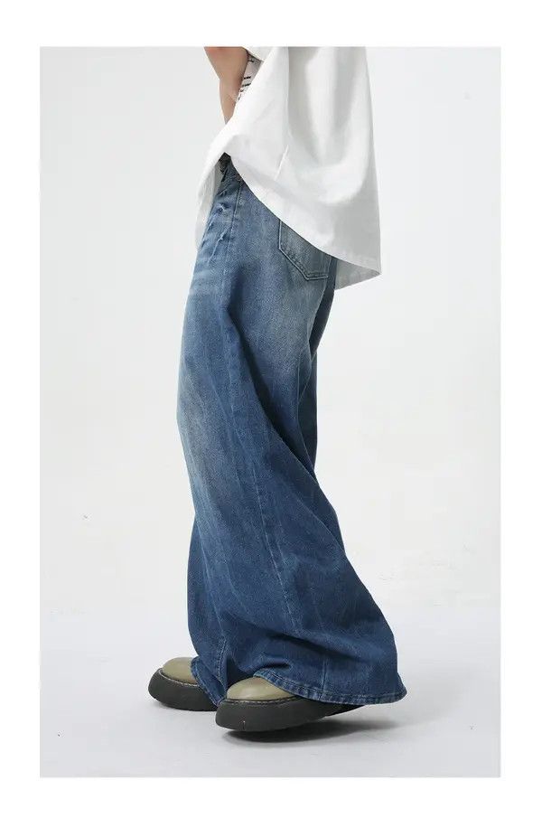 Japanese Brand Komura x Koga Casual Lightning Wash Loose Straight Jeans Size US 34 / EU 50 - 4 Thumbnail