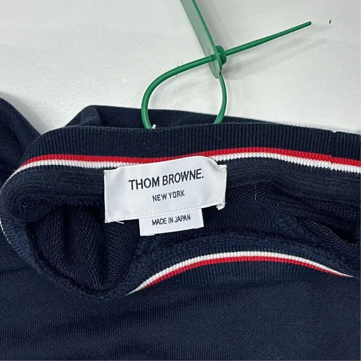 Thom Browne Thom Browne Classic Navy Sweatshirt with Stripes -2507 Size US M / EU 48-50 / 2 - 2 Thumbnail