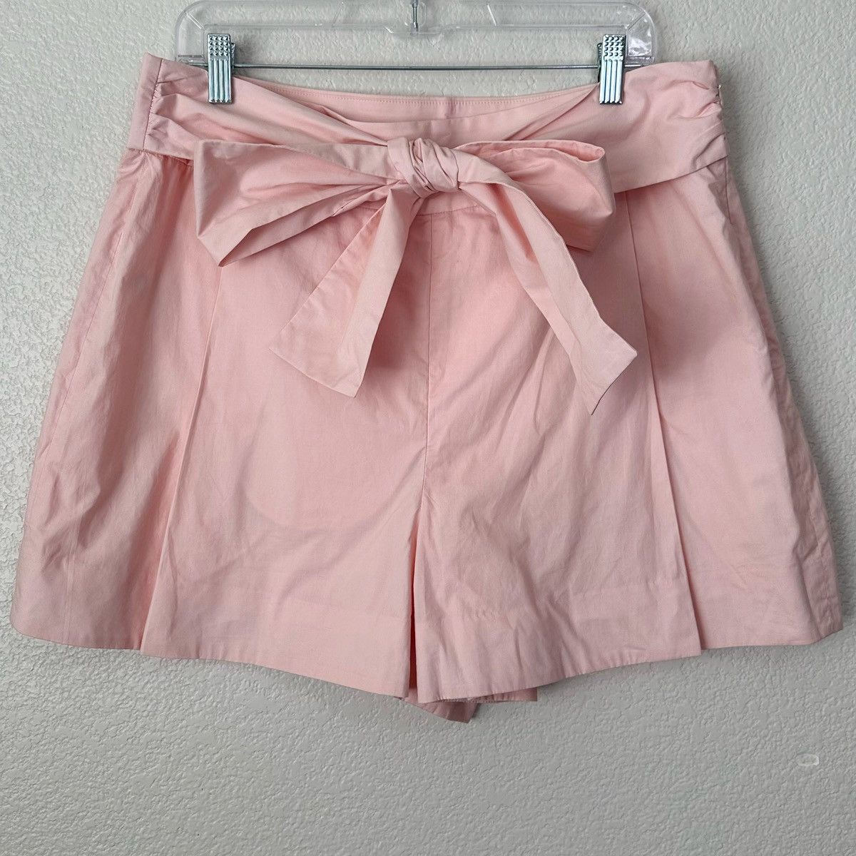 J.Crew NWOT J. Crew Tiewaist Cotton Poplin Pink Shorts Size 36" / US 14 / IT 50 - 1 Thumbnail