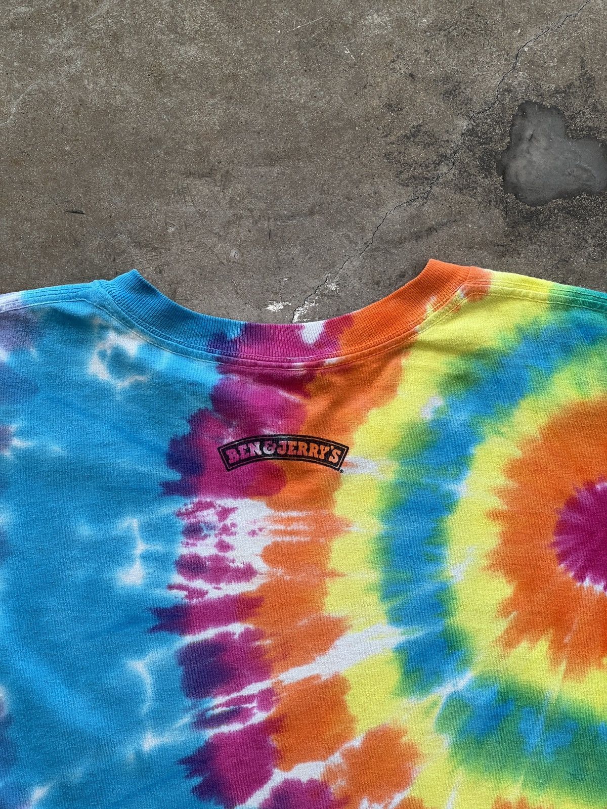 Vintage Vintage Y2K Ben & Jerry's Tie Dye Ice Cream Tee XL Size US XL / EU 56 / 4 - 5 Thumbnail