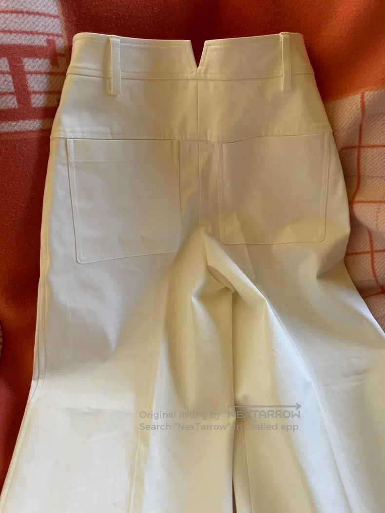 Hermes Hermes White Straight Pants, Suit or Casual Pants, Versati Size 42" / US 20 - 3 Thumbnail