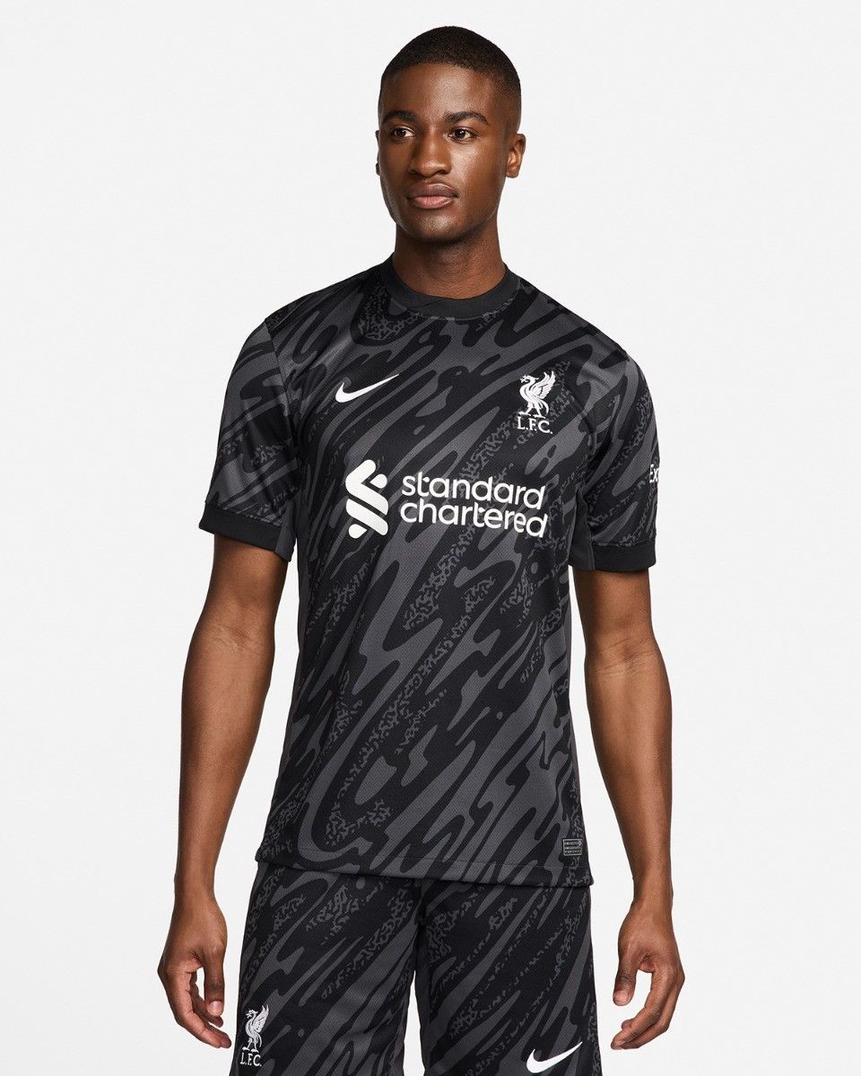 LFC Nike Mens 24/25 Black Goalkeeper Stadium Jersey