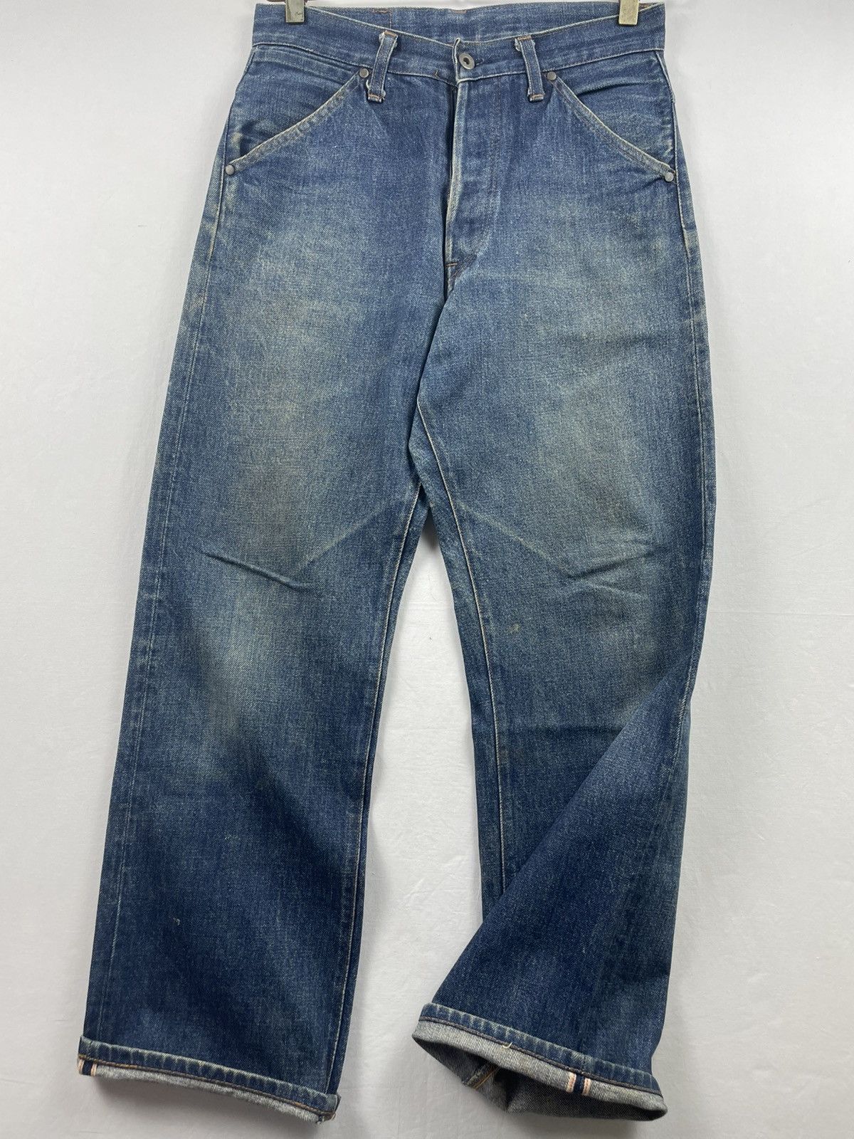Japanese Brand Vintage Selvedge Denimland State by Virus Branded Size US 30 / EU 46 - 7 Thumbnail