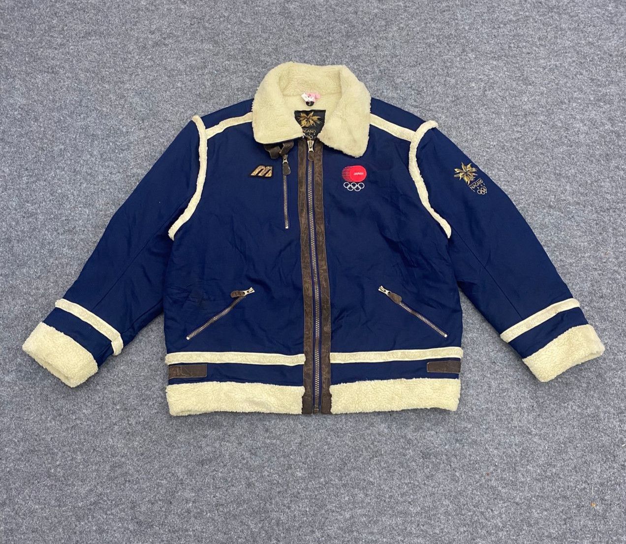 Mizuno Vintage 1998 Mizuno Nagano Japan Olimpic Sherpa Japan Jacket Size US L / EU 52-54 / 3 - 1 Thumbnail