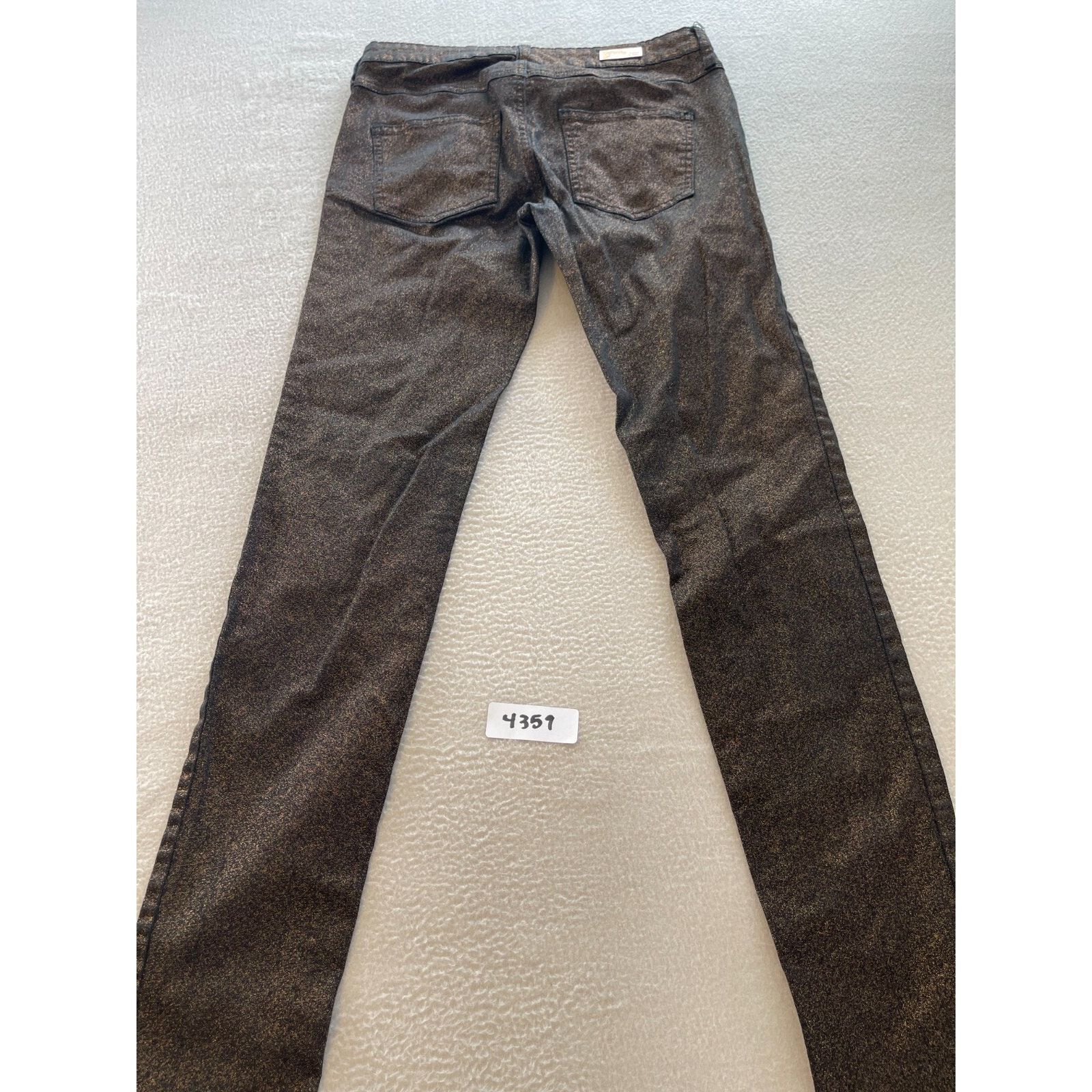 Mango Mango Jeans Womens Size 6 BlackGoldMetallic MidRise Straight Size 28" / US 6 / IT 42 - 12 Thumbnail