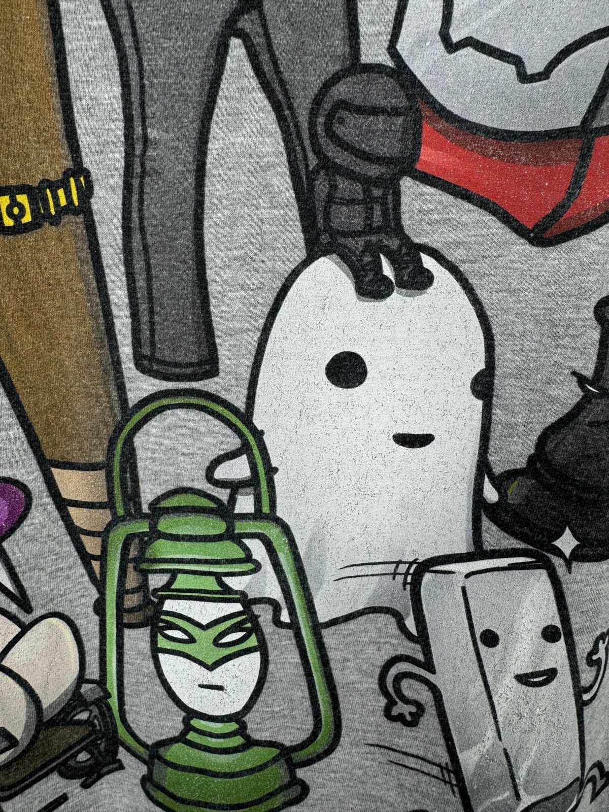 Gildan Gildan Grey Graphic T Shirt Mens Cartoon Print Casual Size US M / EU 48-50 / 2 - 7 Thumbnail