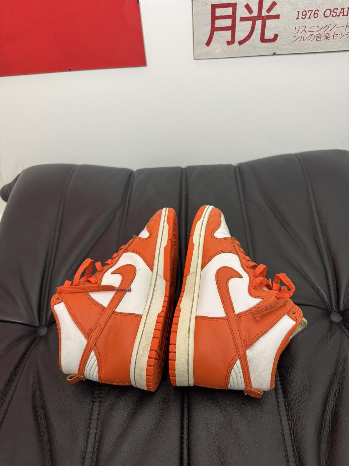 Nike Nike Dunk Syracuse High Top White Orange Sneakers Hype Size US 7 / EU 40 - 4 Thumbnail