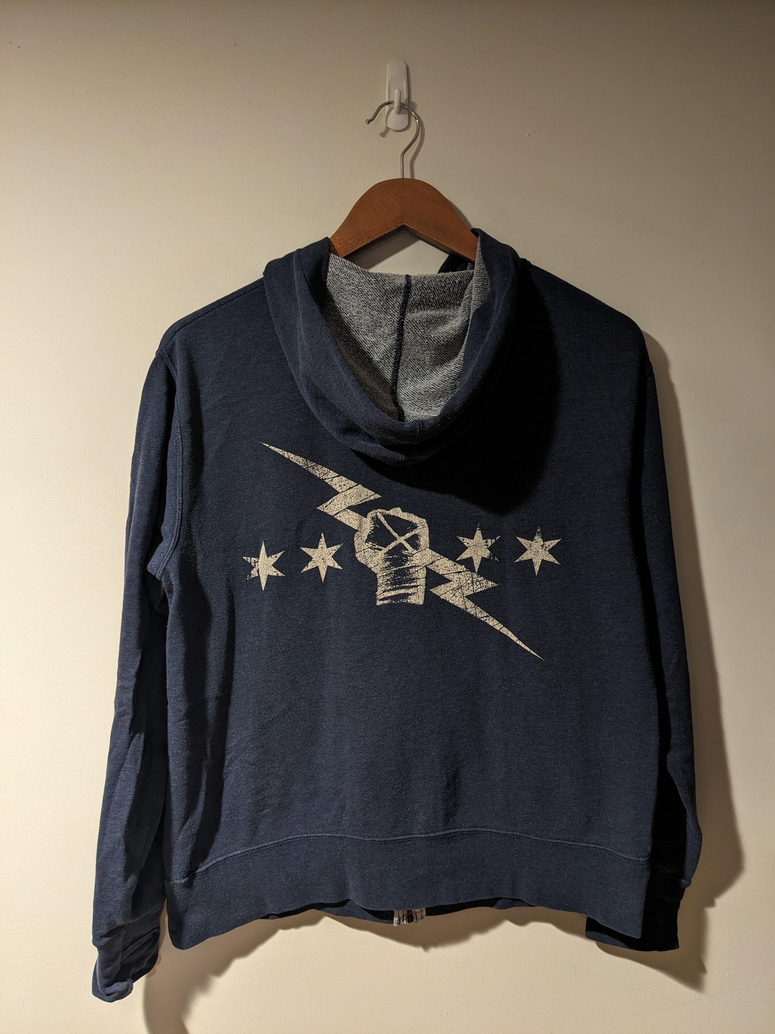 Vintage × WWE Vintage CM Punk WWE Wrestling Uprising Lightning Zip Hoodie Size M / US 6-8 / IT 42-44 - 1 Thumbnail