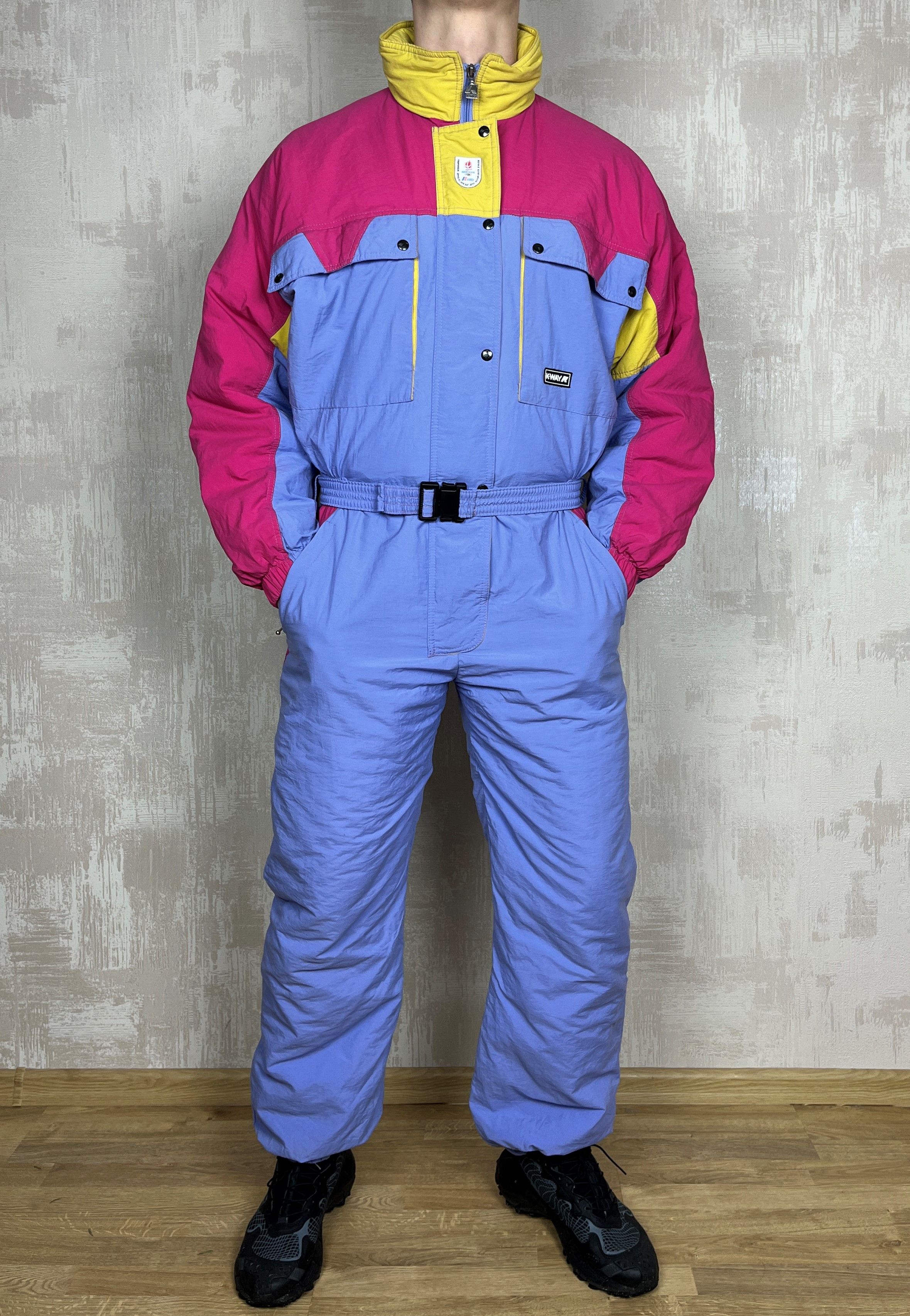 K-Way 90's K-WAY Albertville 1992 Winter Olympics Vintage Ski Suit Size US L / EU 52-54 / 3 - 3 Thumbnail
