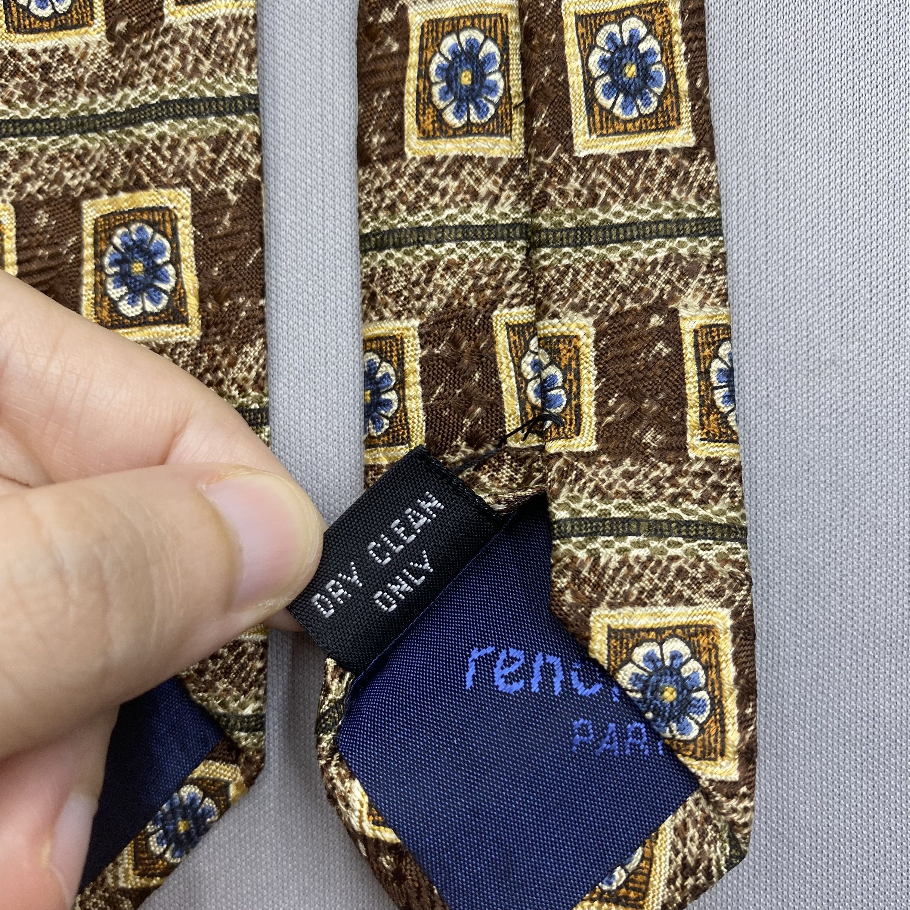 Renoma Vintage Renoma SILK Necktie Cravate Pure Silk Neck Tie Size ONE SIZE - 7 Thumbnail